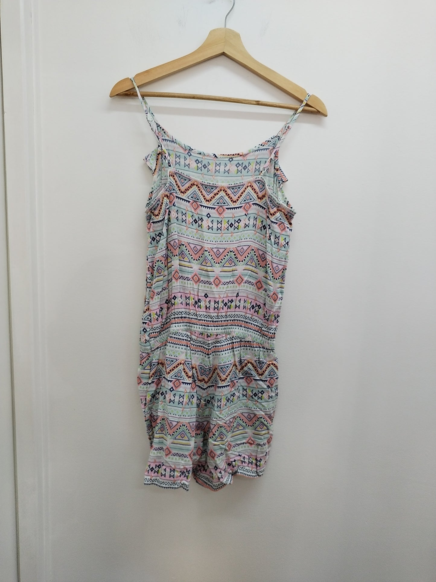 Combi-short H&M blanc à motifs géométriques Taille 13/14 Ans