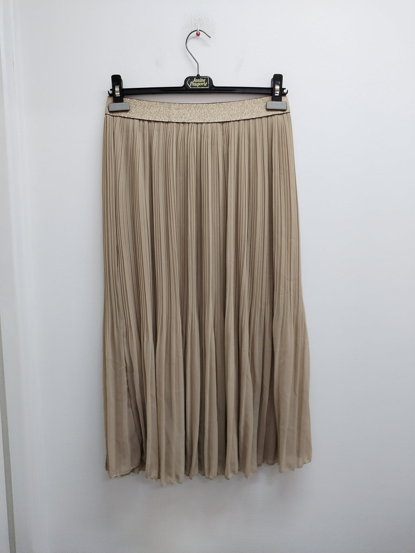Jupe longue Glossy beige Taille M/L