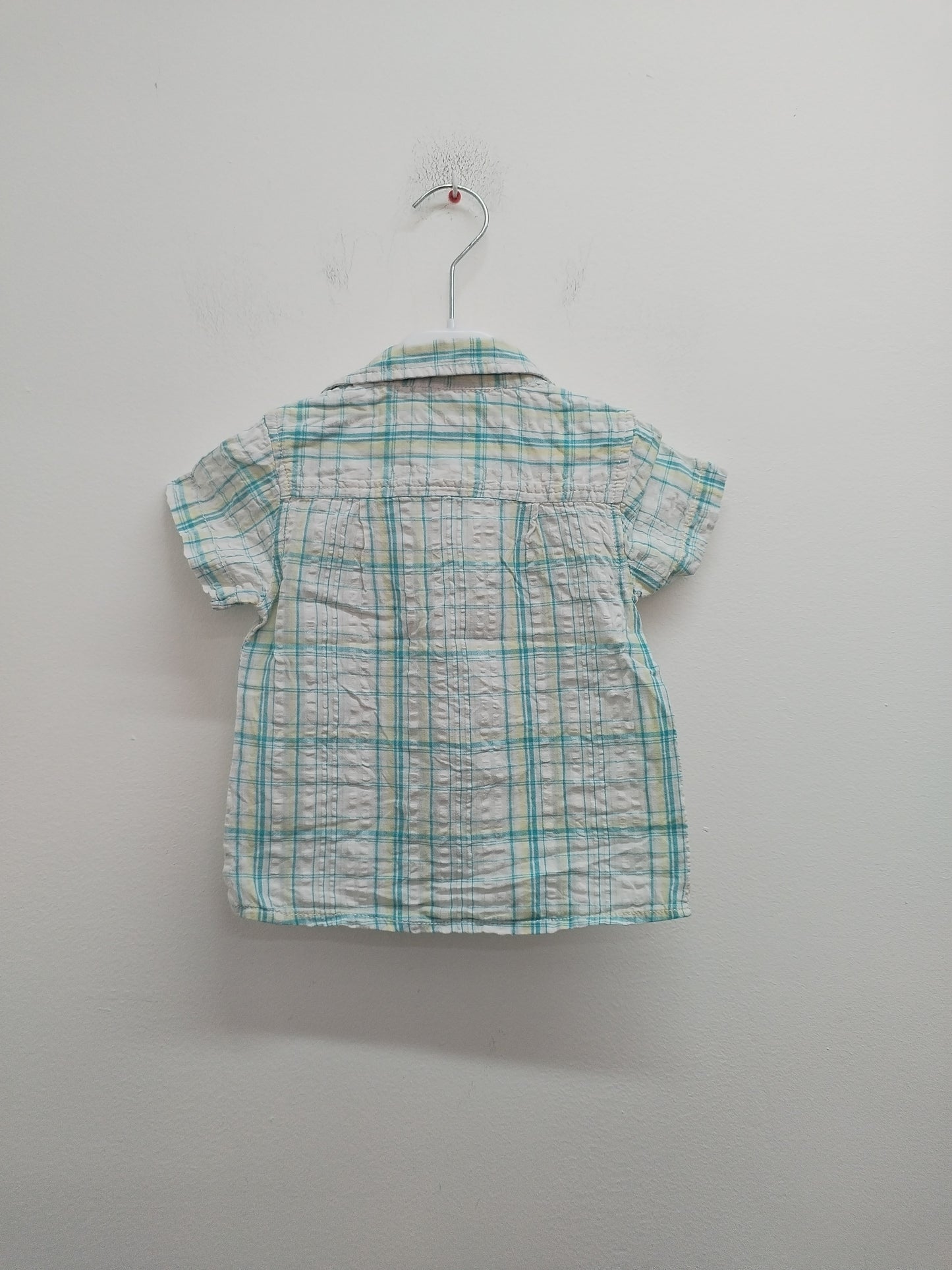 Chemise manches courtes à carreaux Taille 24 Mois
