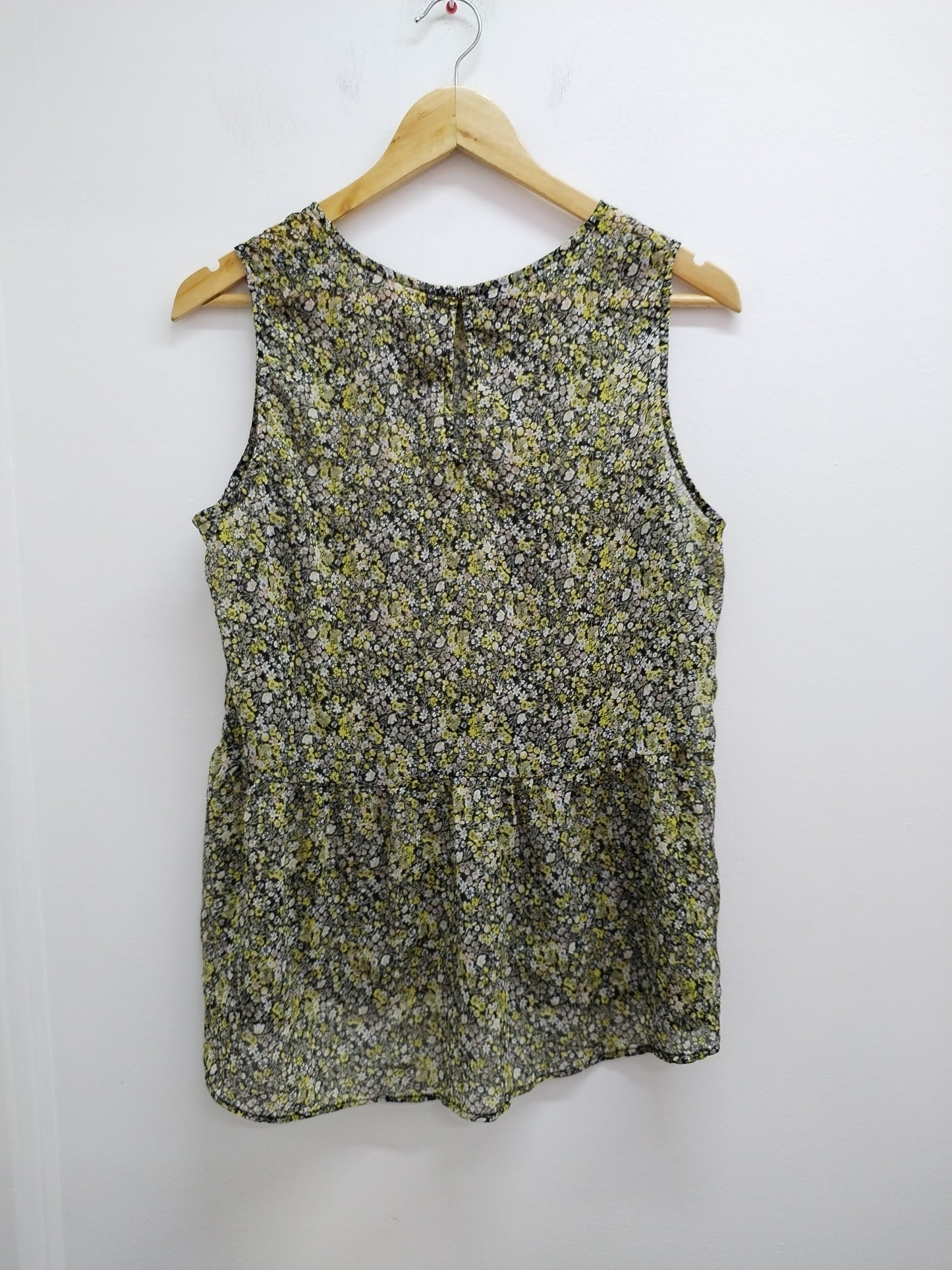 Tunique transparente sans manche Kiabi fleurie Taille L