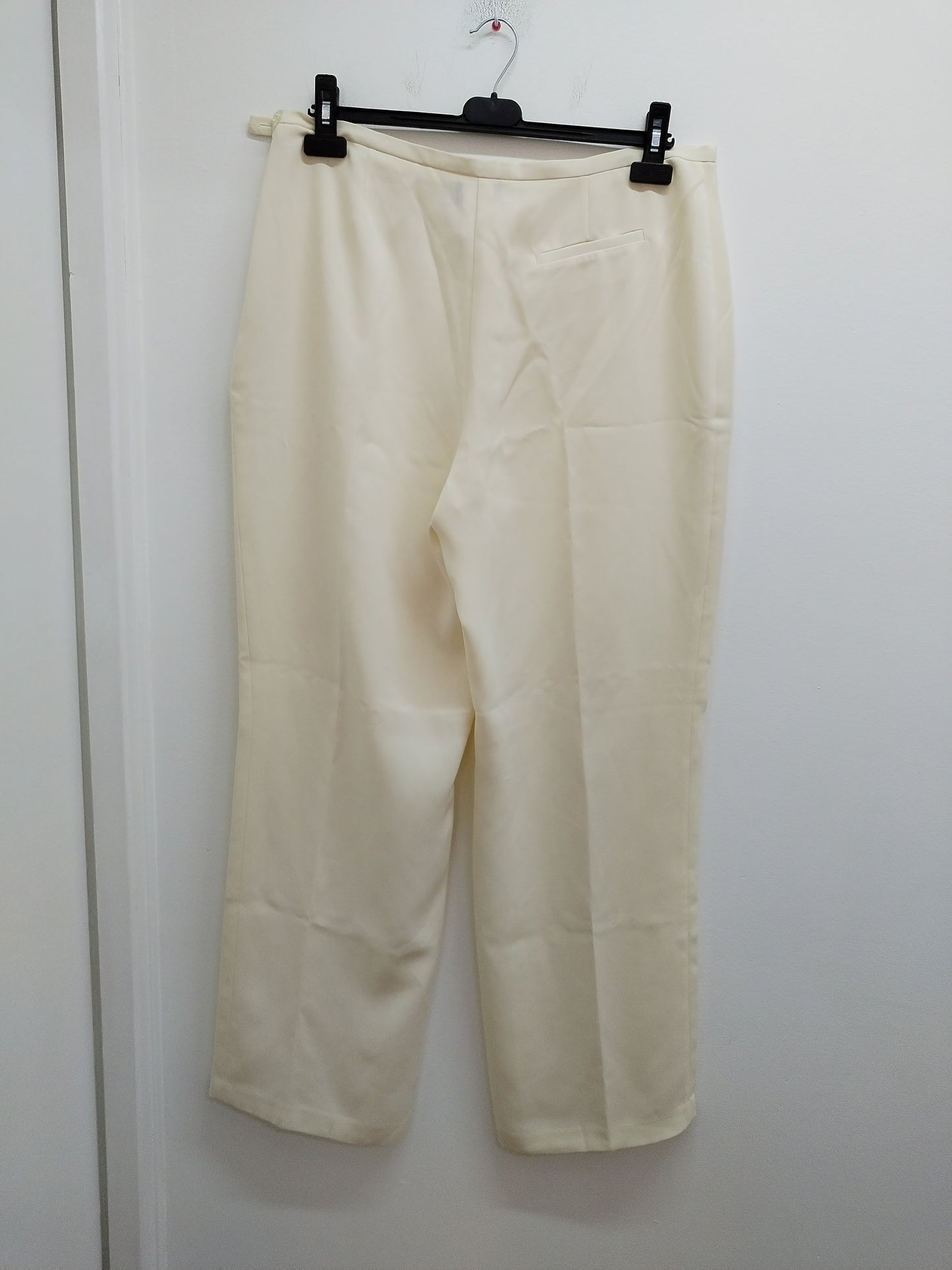 Pantalon fluide Celaïa blanc cassé Taille 46