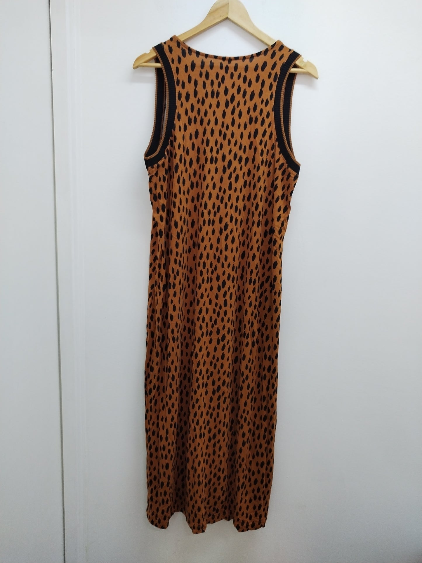 Robe longue sans manches Marfinno imprimée léopard Taille XL/XXL