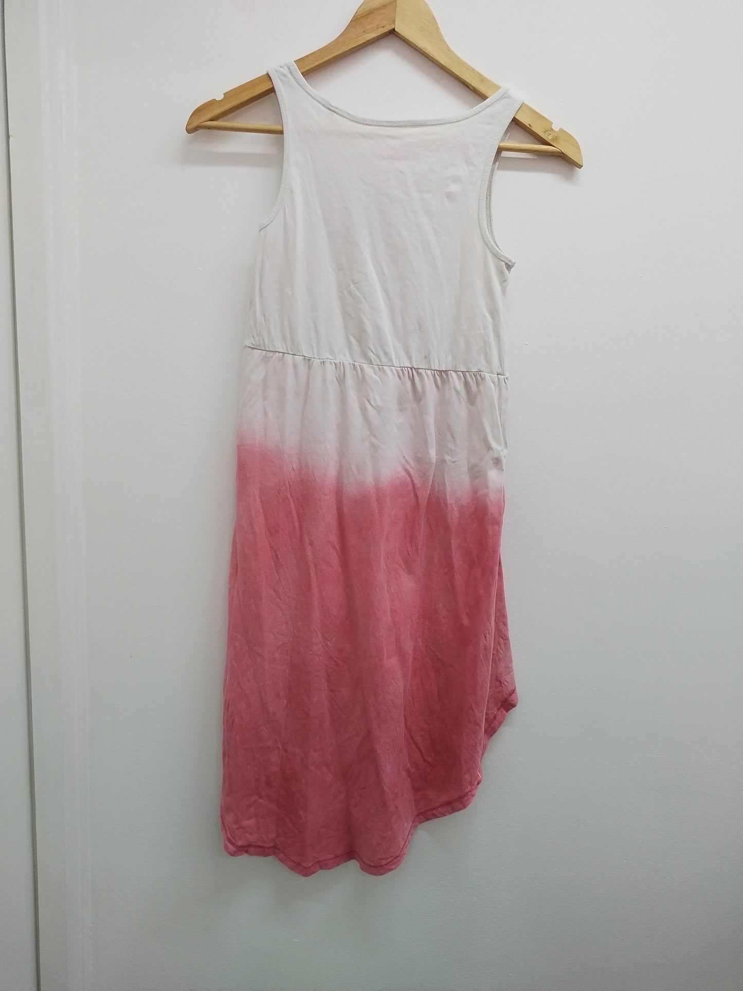 Robe sans manche asymétrique Pepperts! blanche et rose Taille 6/8 Ans