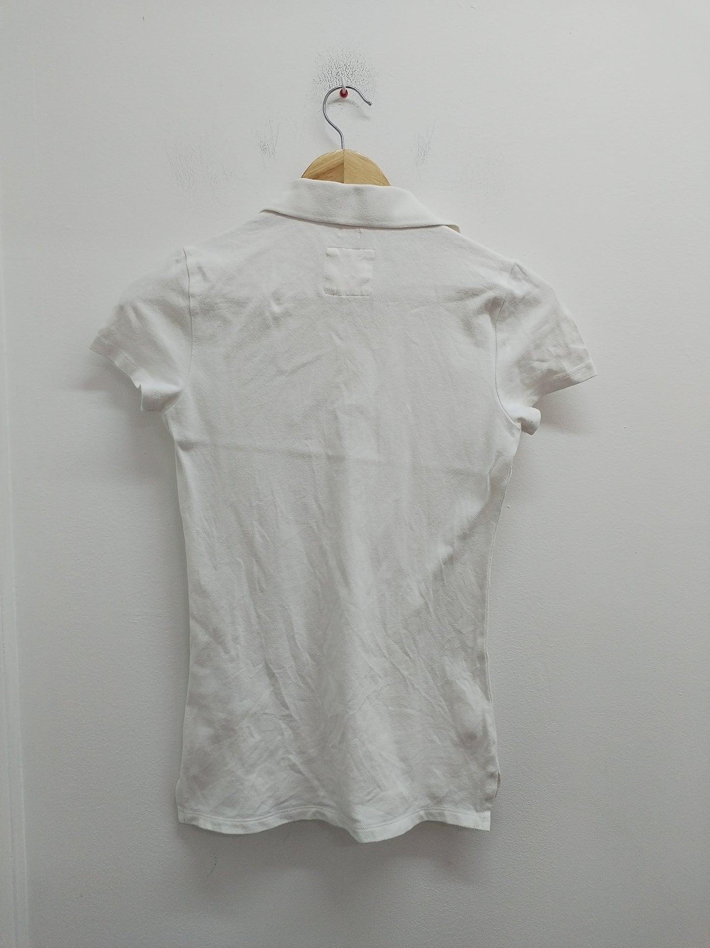 Polo manches courtes Hollister blanc Taille S