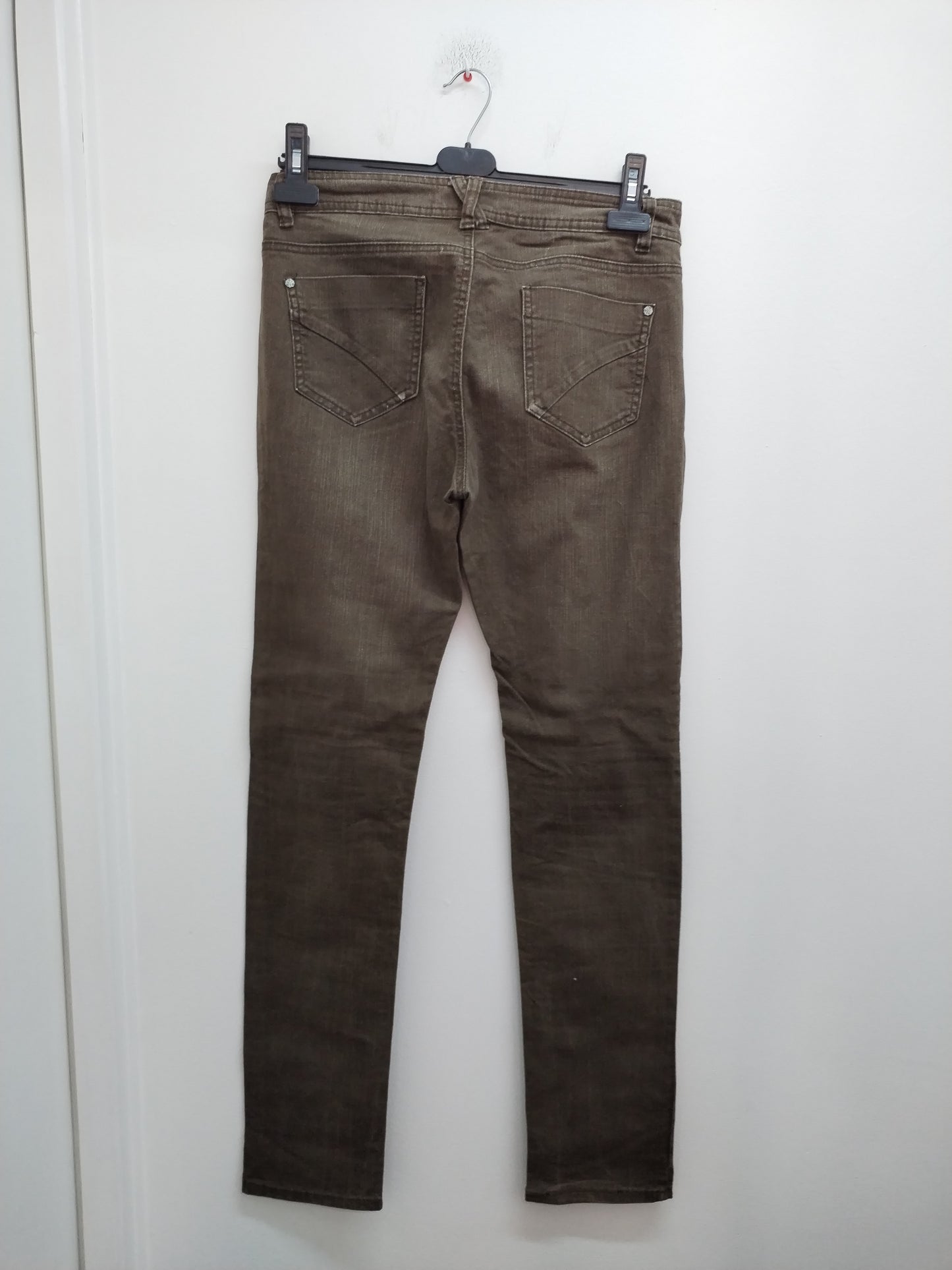 Jeans U Collection marron délavé Taille 40