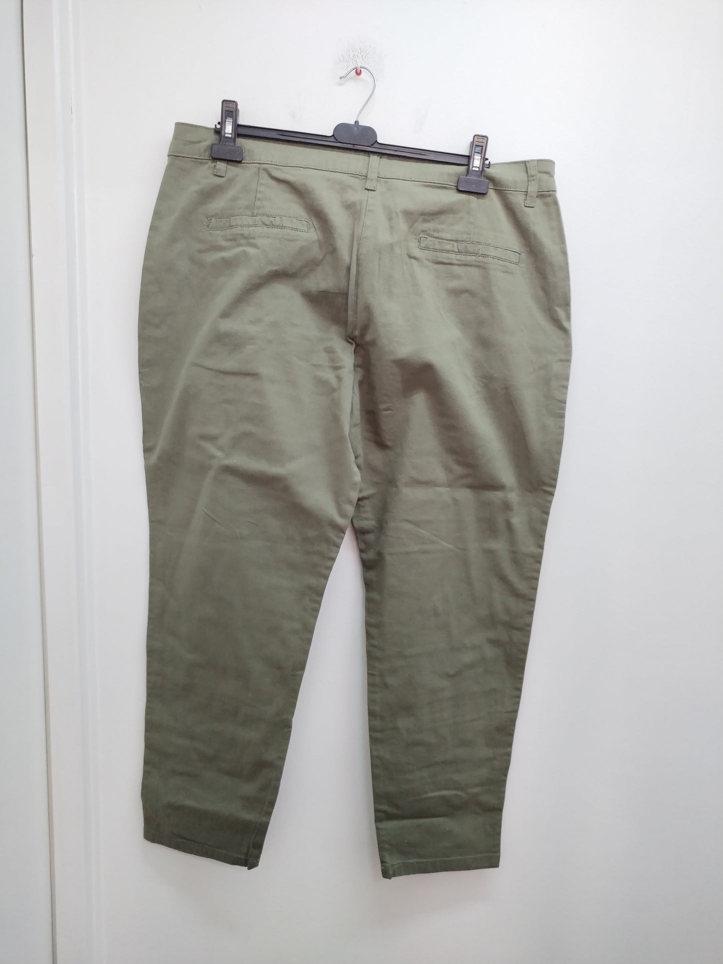 Jeans Blancheporte kaki avec liseré en strass Taille 48