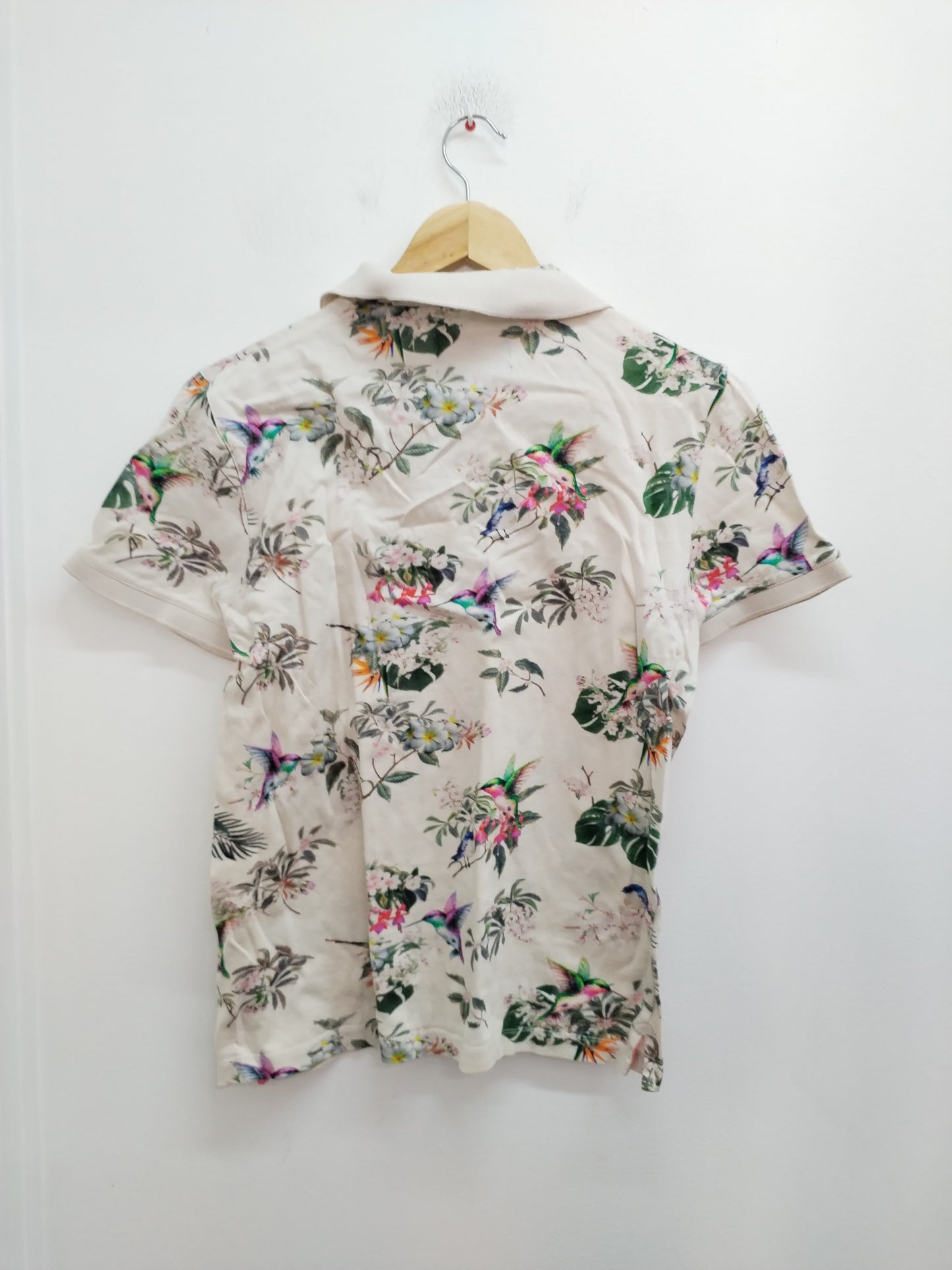 Polo Izac beige fleuri Taille S