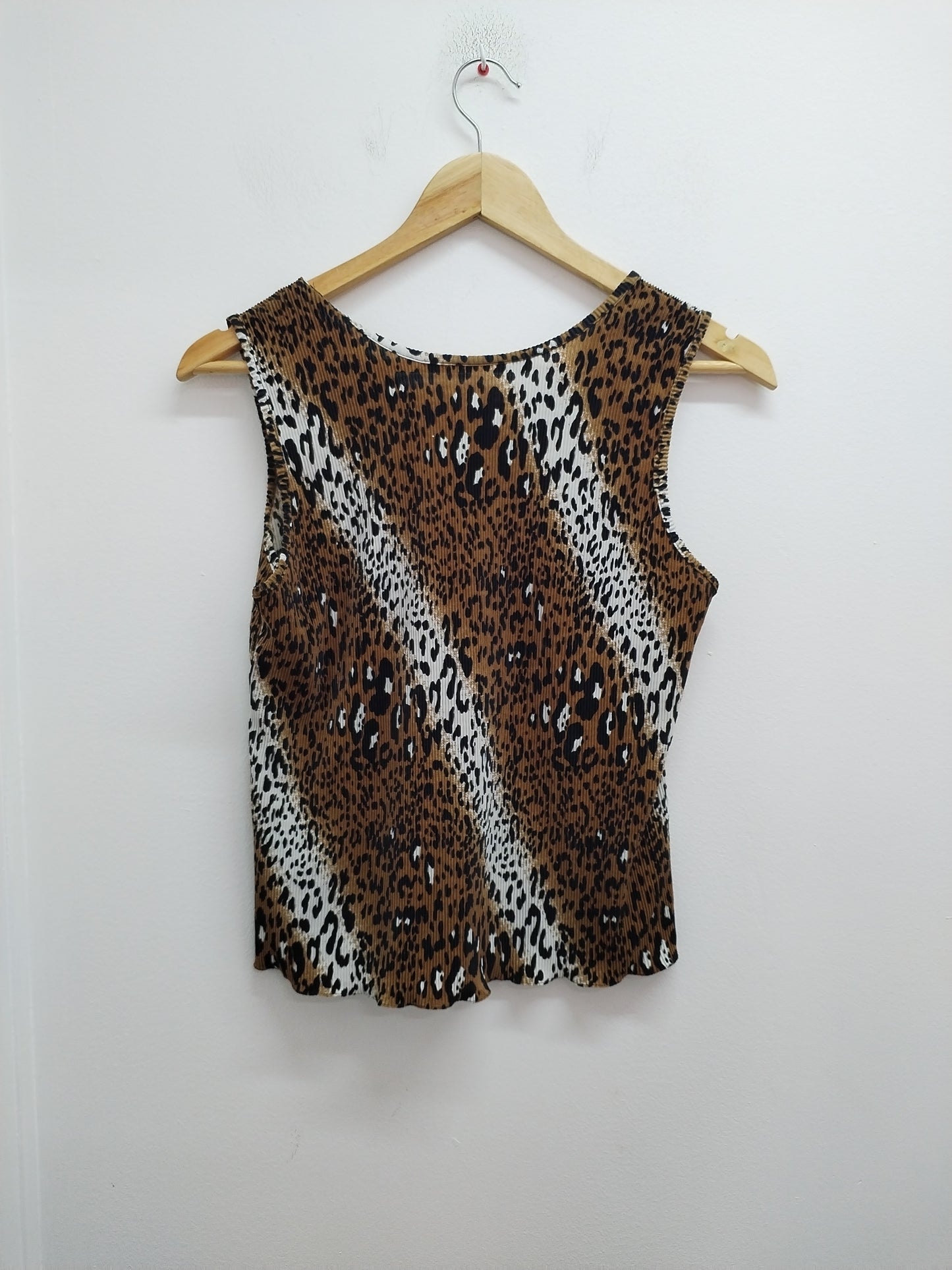 Débardeur C&A plissé imprimé animal Taille 44