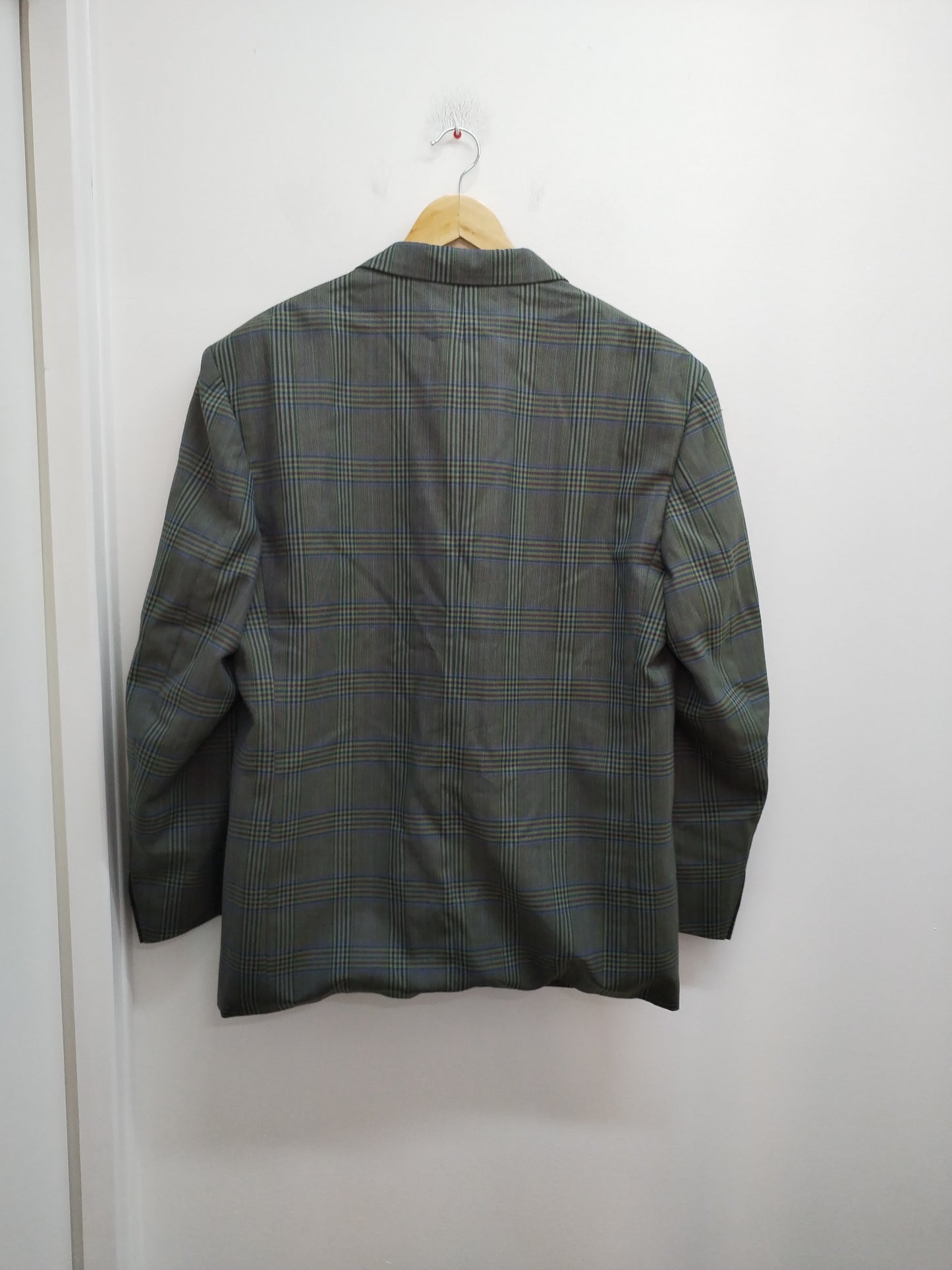 Veste de costume Accent kaki à carreaux Taille XL