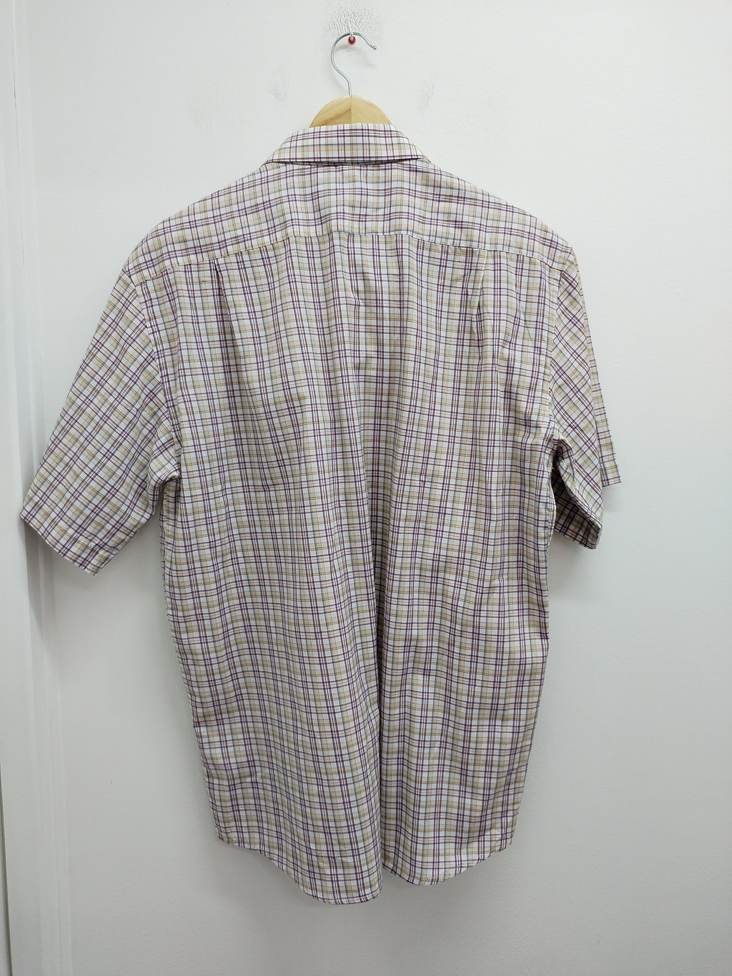 Chemise manches courtes Yves Enzo à carreaux Taille XL
