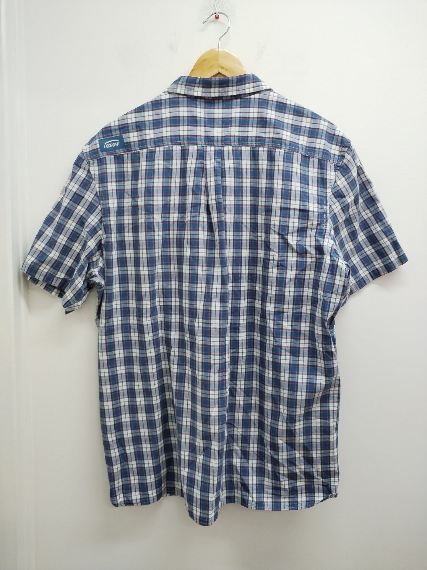 Chemise manches courtes Oxbow bleue à carreaux Taille 2XL