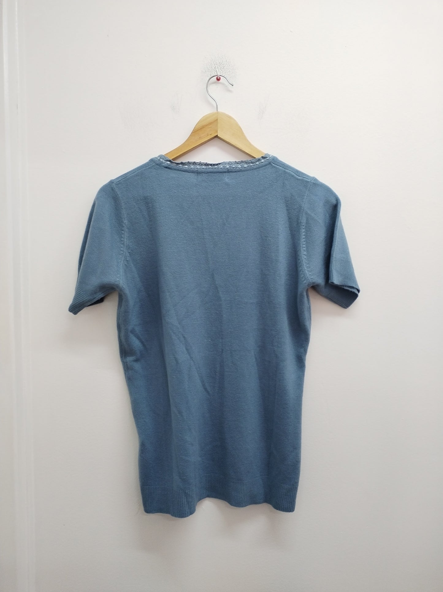 Pull manches courtes Daxon bleu clair Taille 42/44