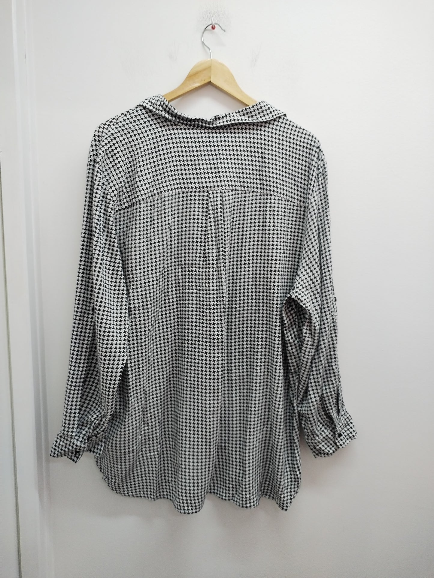 Chemise Bleu Bonheur motifs "pied de poule" Taille 54