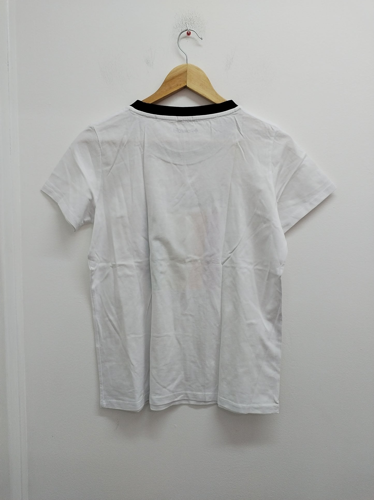 T-shirt Pimkie blanc et noir avec impression "Polaroid" Taille M