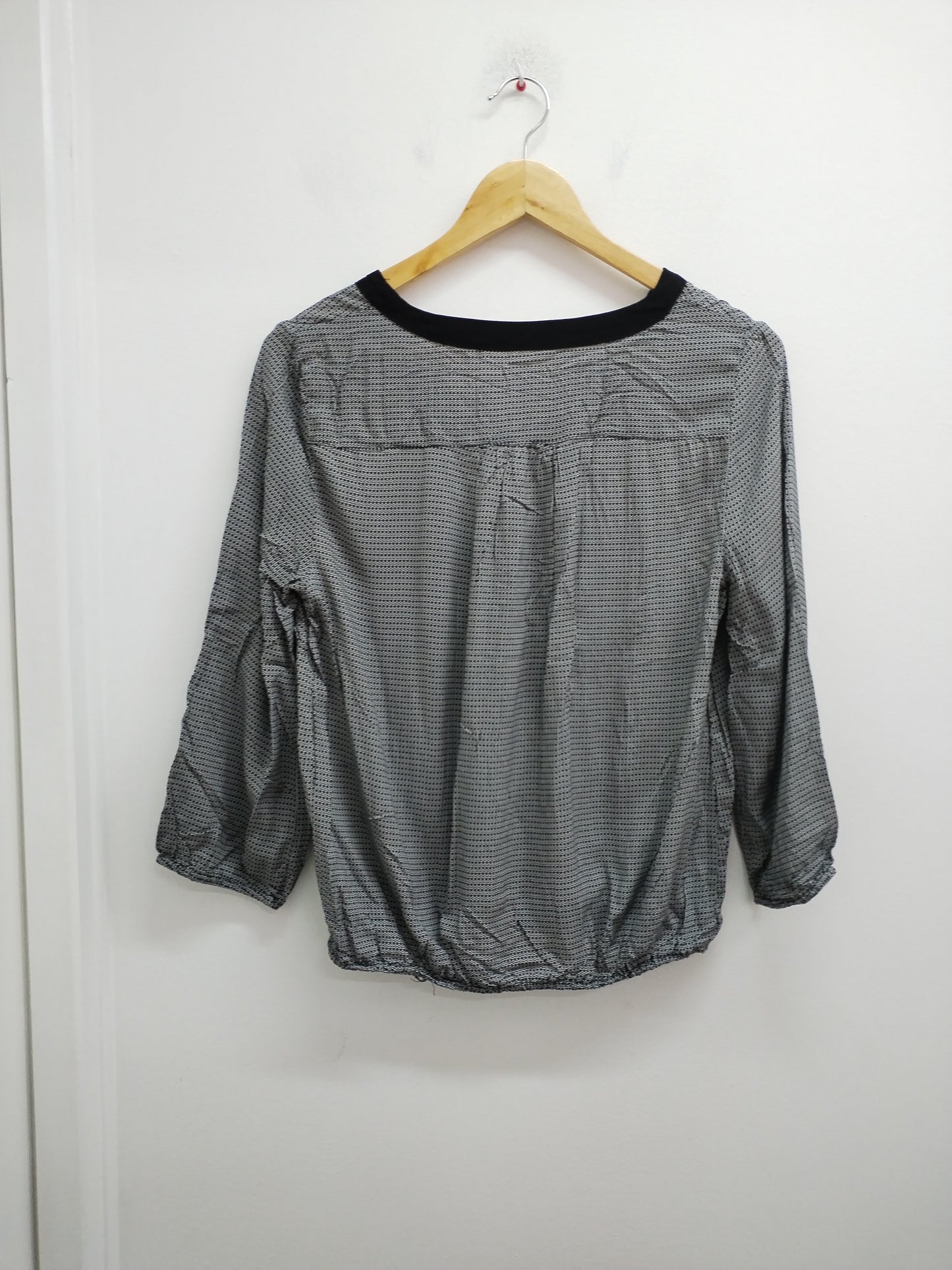 Tunique manches 3/4 Cache-Cache noire et blanche à motifs Taille 38