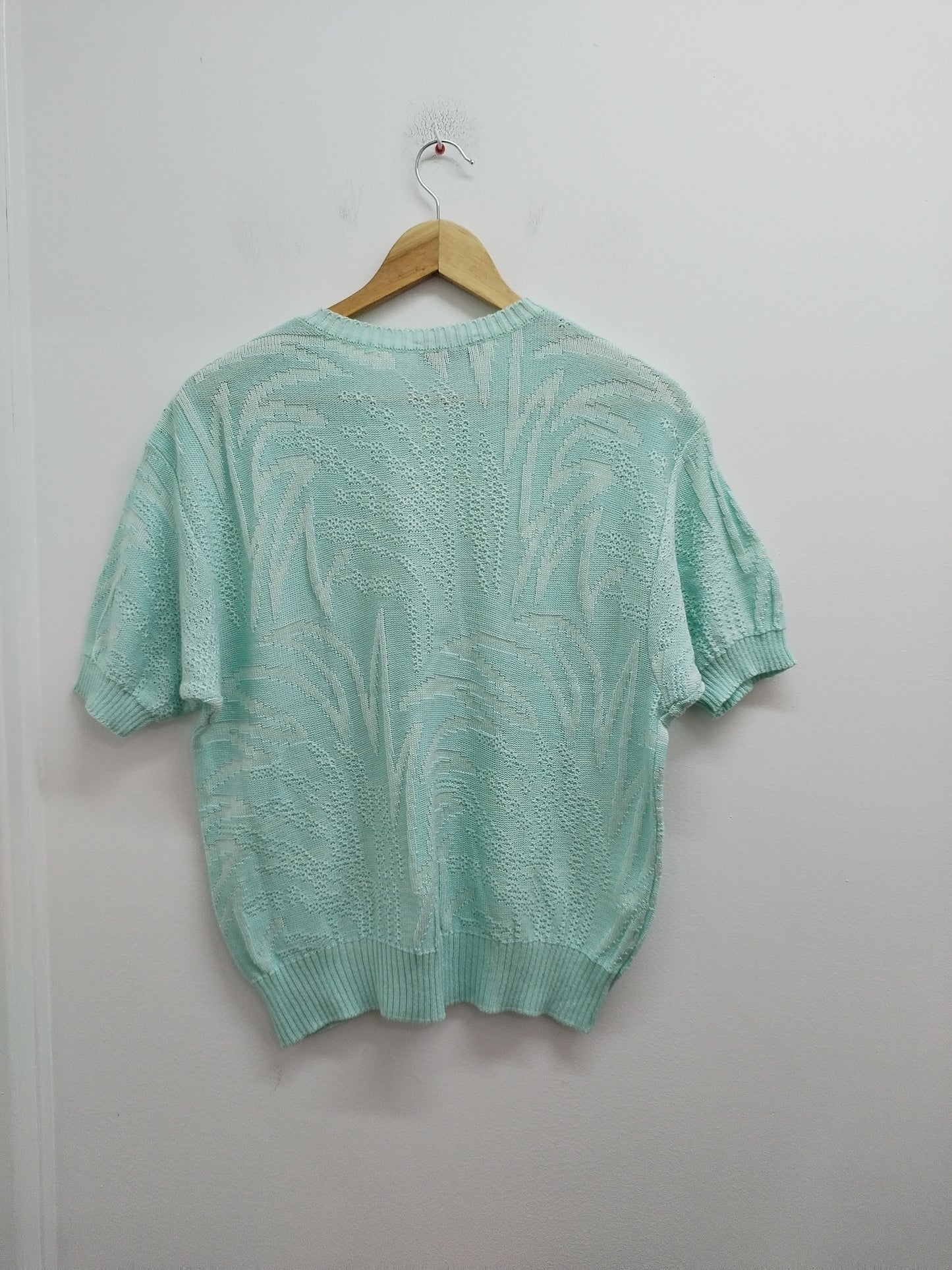 Pull manches courtes Griffon turquoise Taille XL