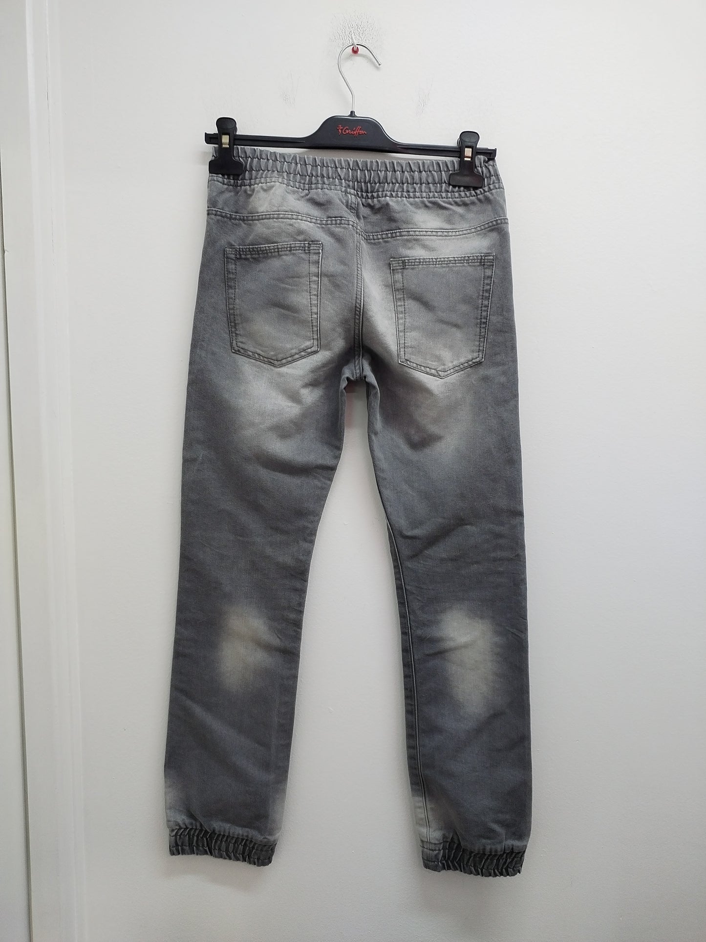Jeans taille élastique Tex gris délavé Taille 11/12 Ans