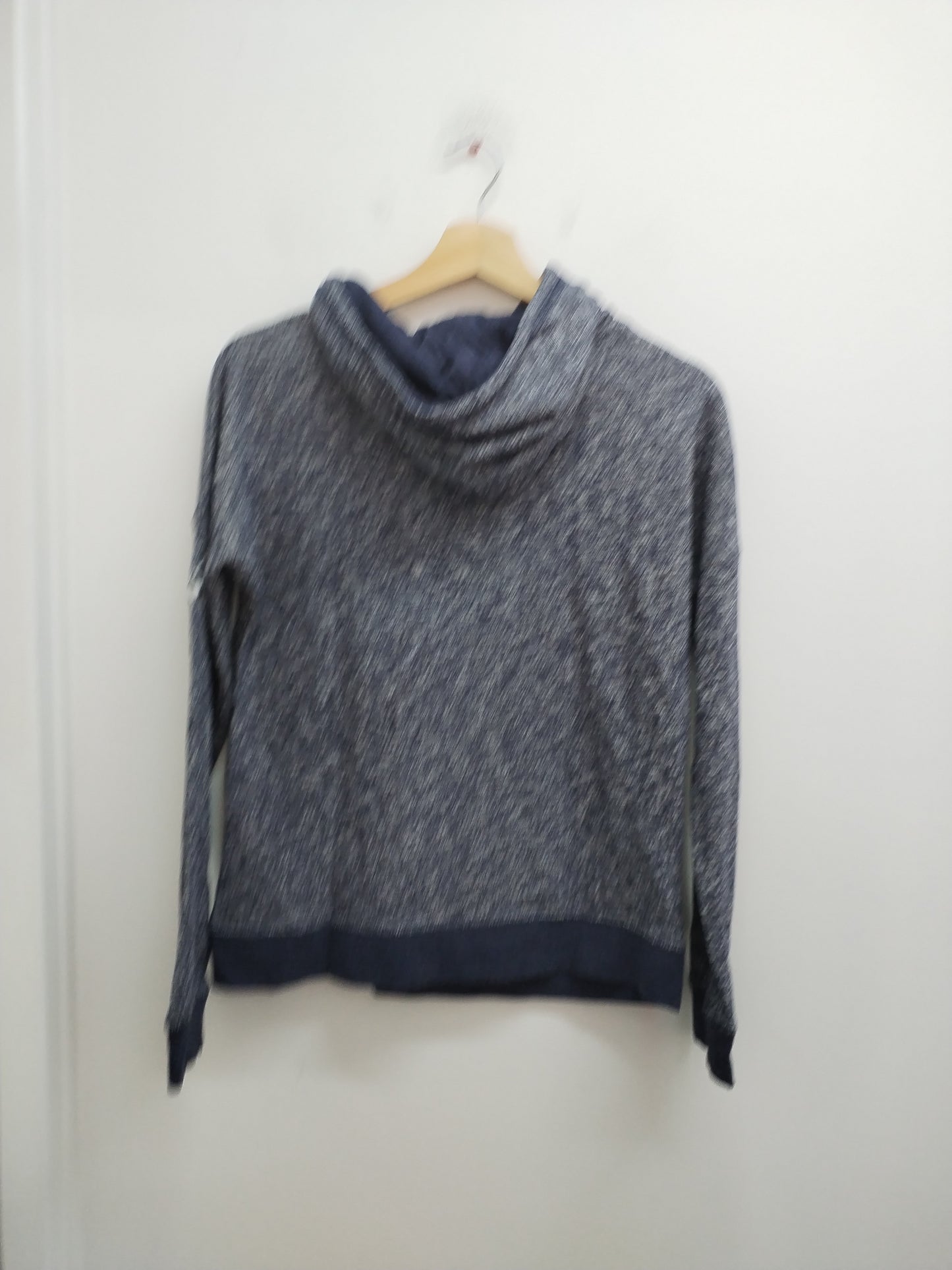 Sweat à capuche Cache-Cache bleu chiné avec impression Taille S