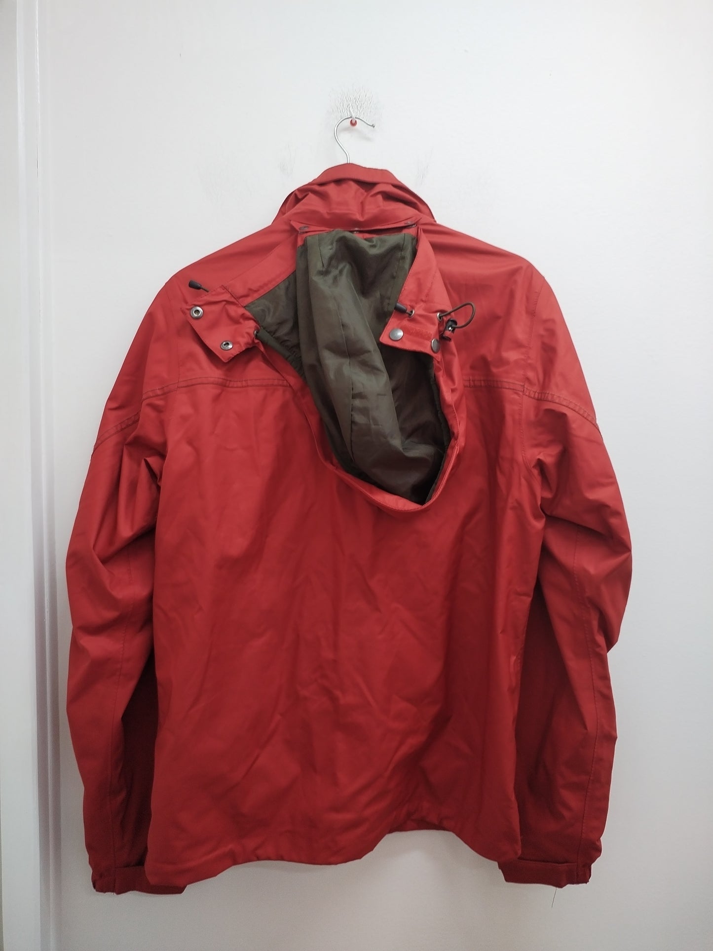 Manteau fin avec capuche Quechua rouge Taille M