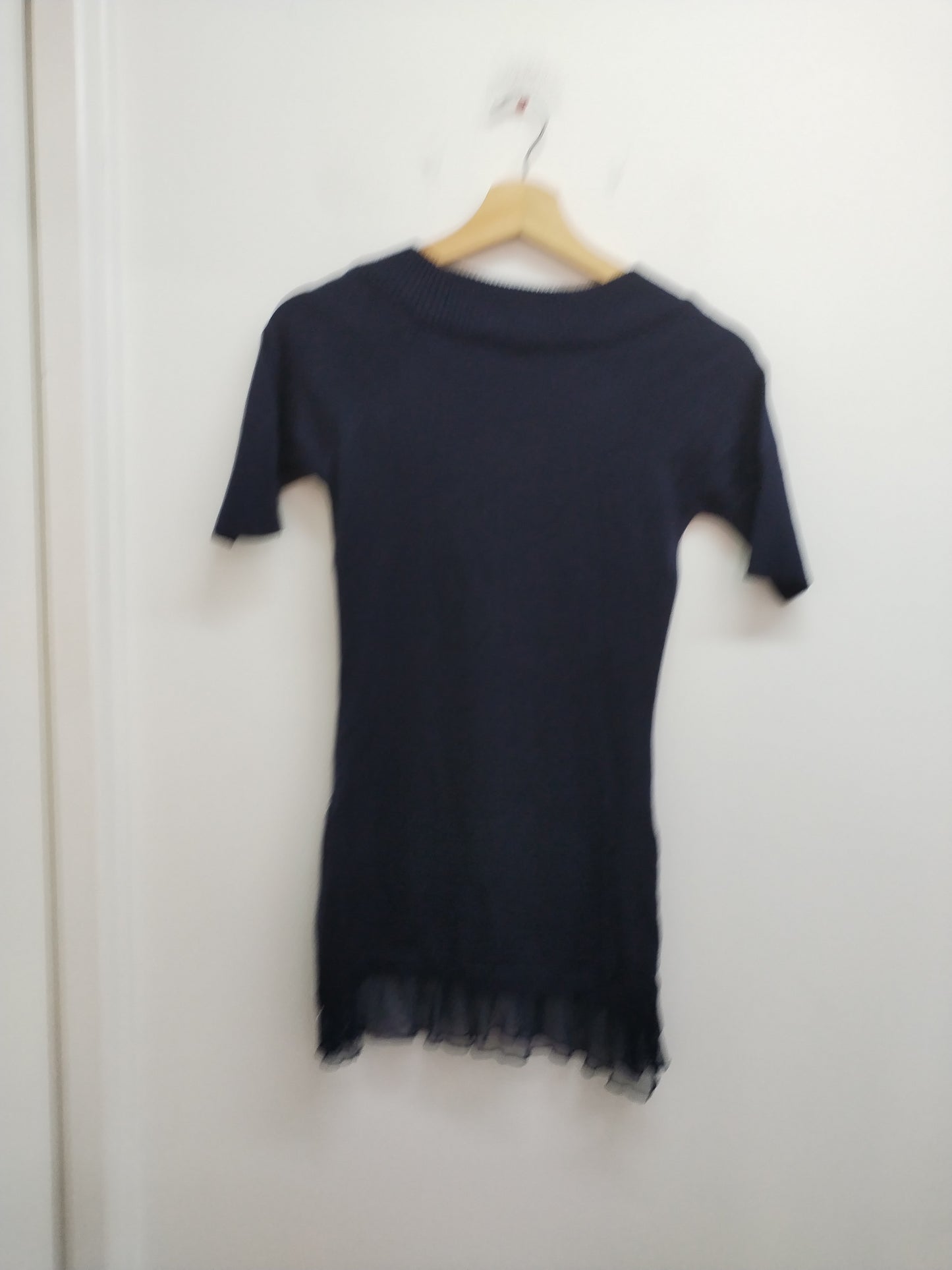 Pull manches courtes Morgan bleu marine Taille XS