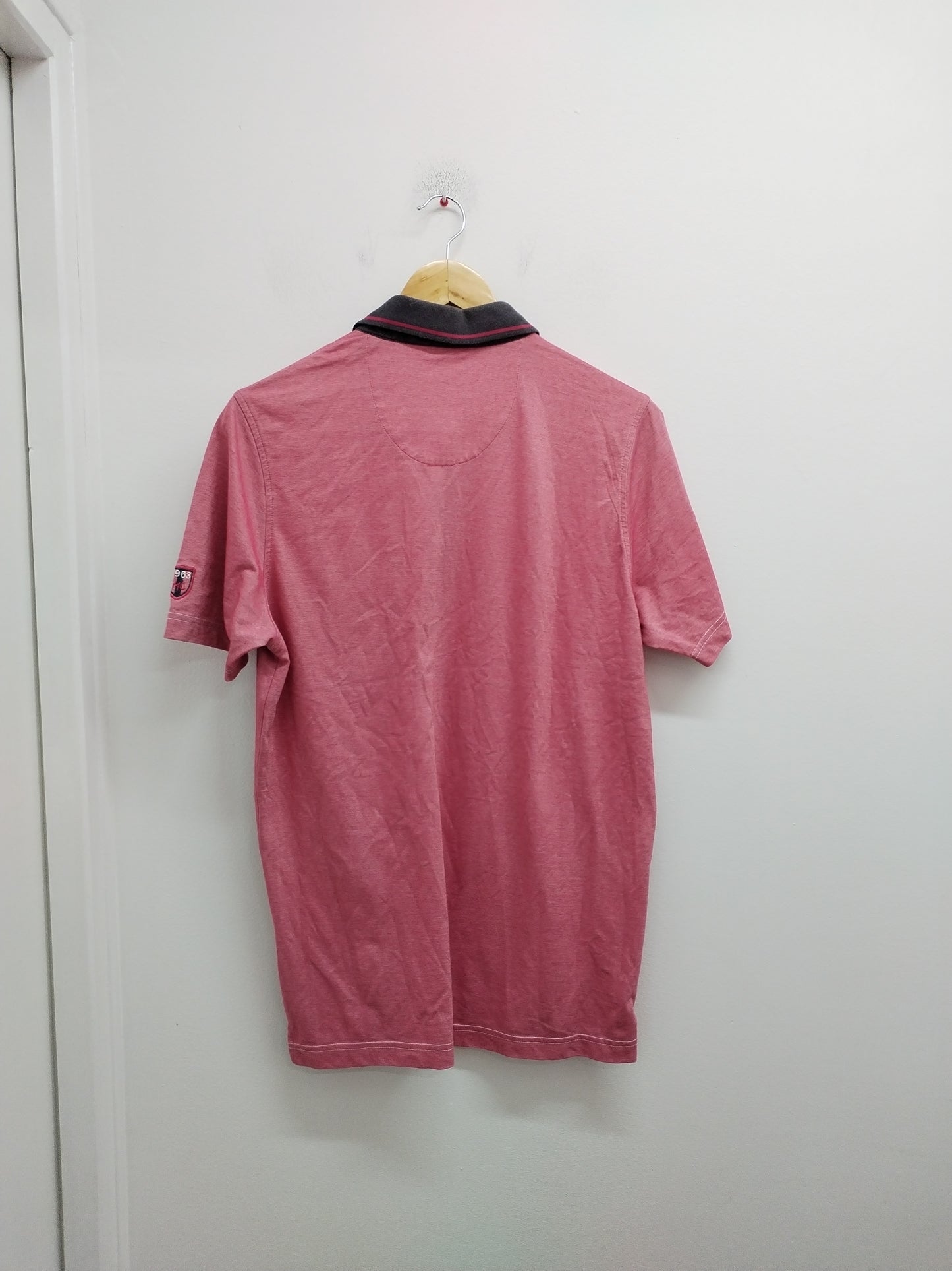 Polo Monte Carlo rouge à petites rayures Taille M