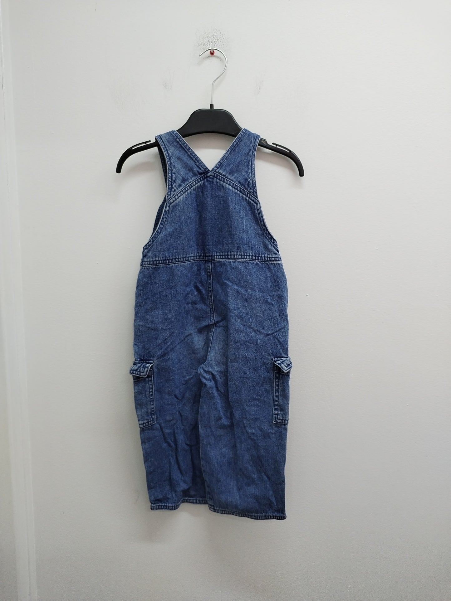 Salopette en jeans Vertbaudet bleue Taille 24 Mois