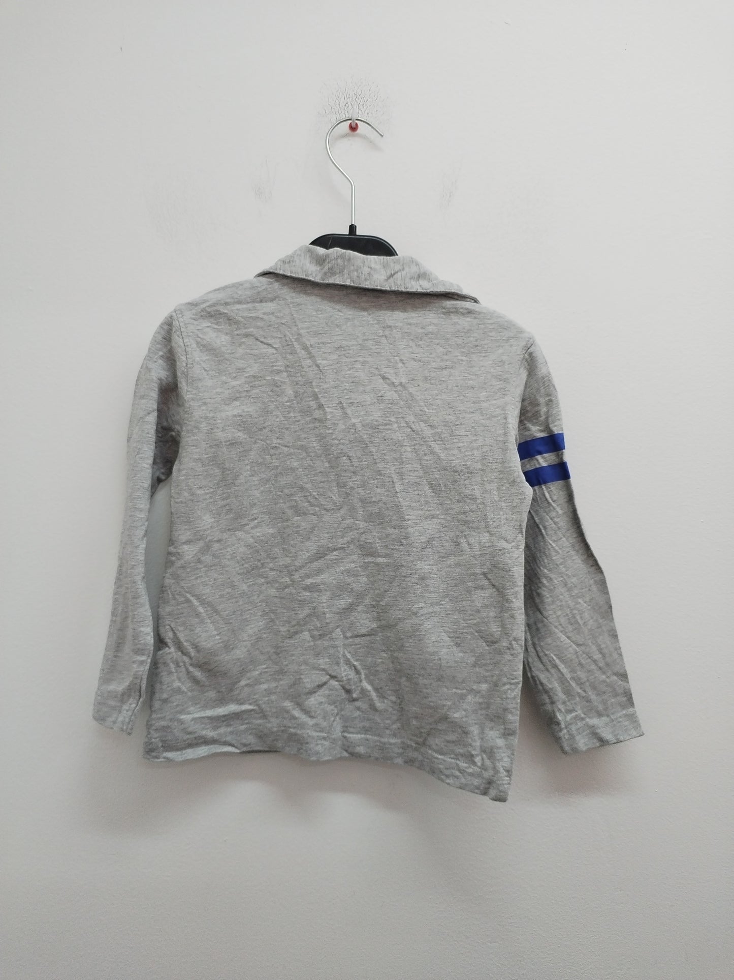 Polo manches longues gris Taille 2/3 Ans