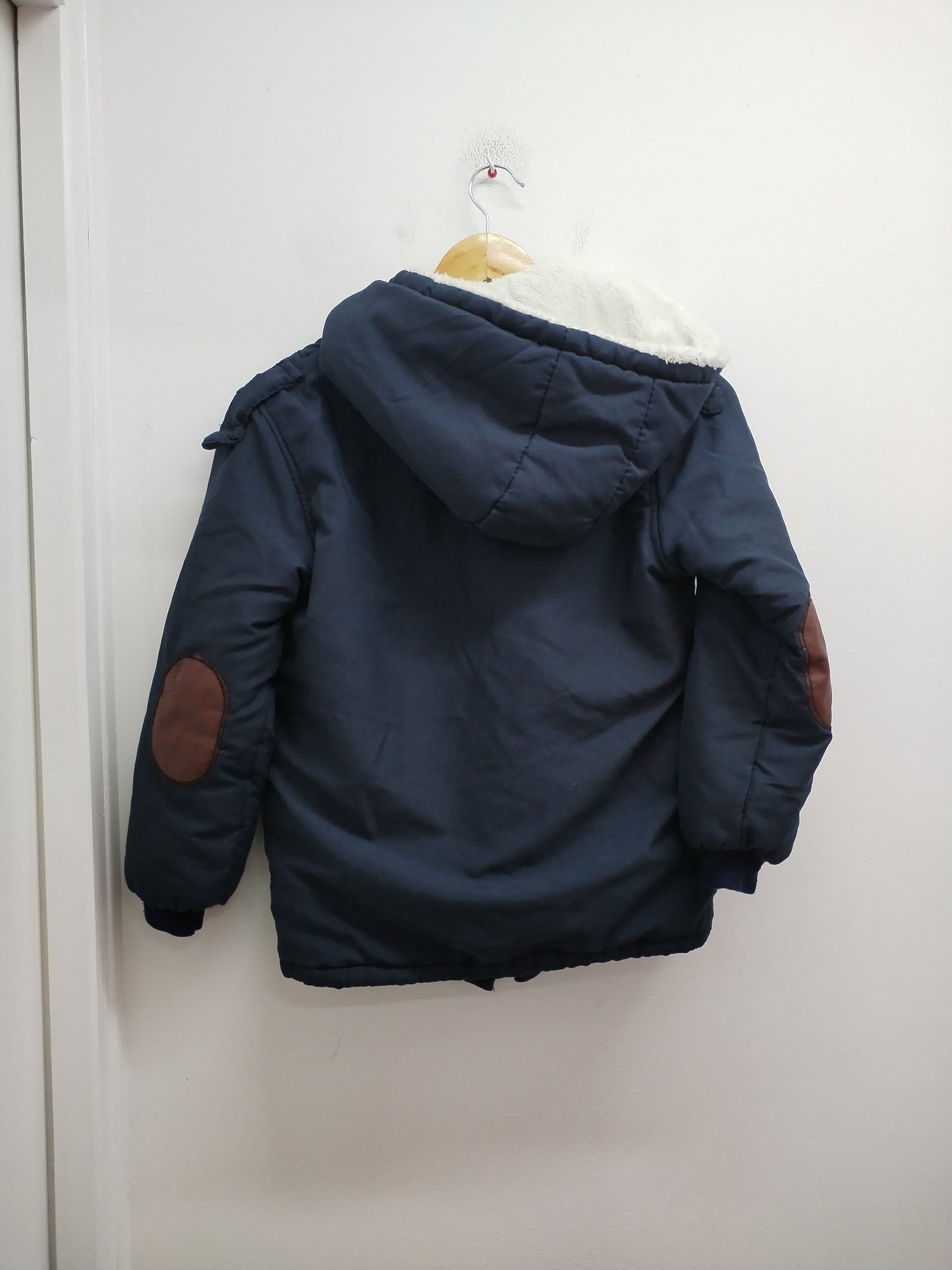 Manteau doublé bleu marine Taille 12 Ans