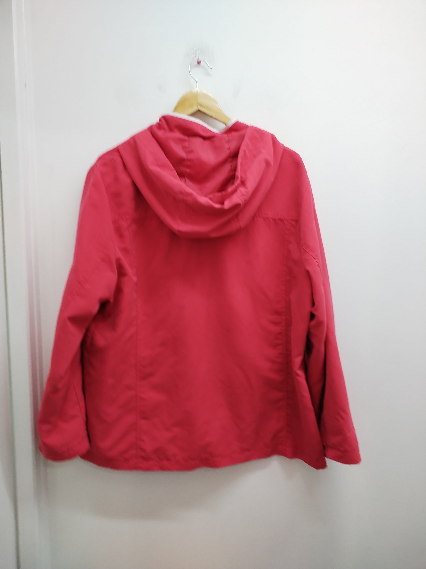 Veste légère à capuche Bleu Bonheur rouge Taille 48