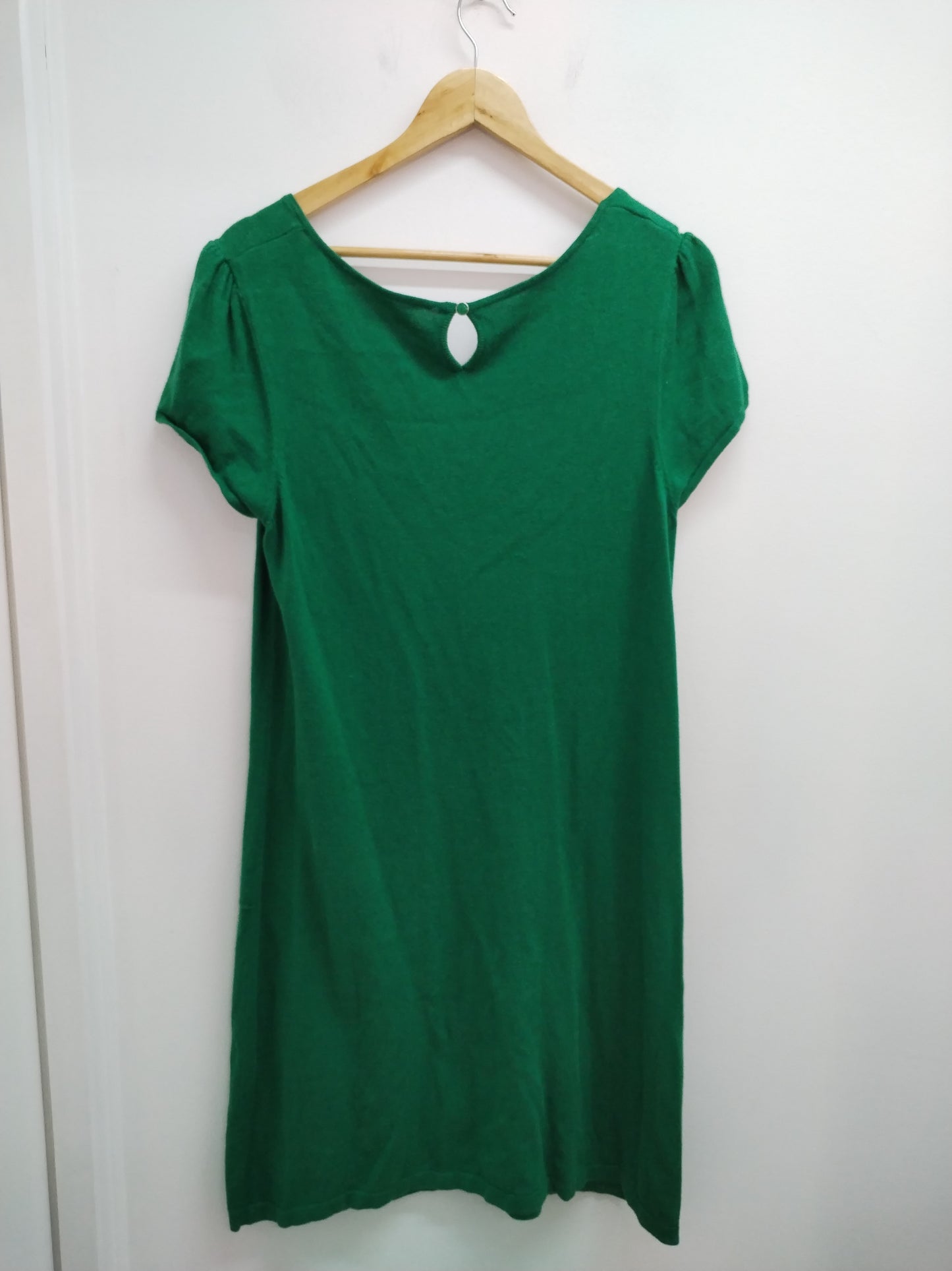 Robe pull manches courtes vert sapin Taille L