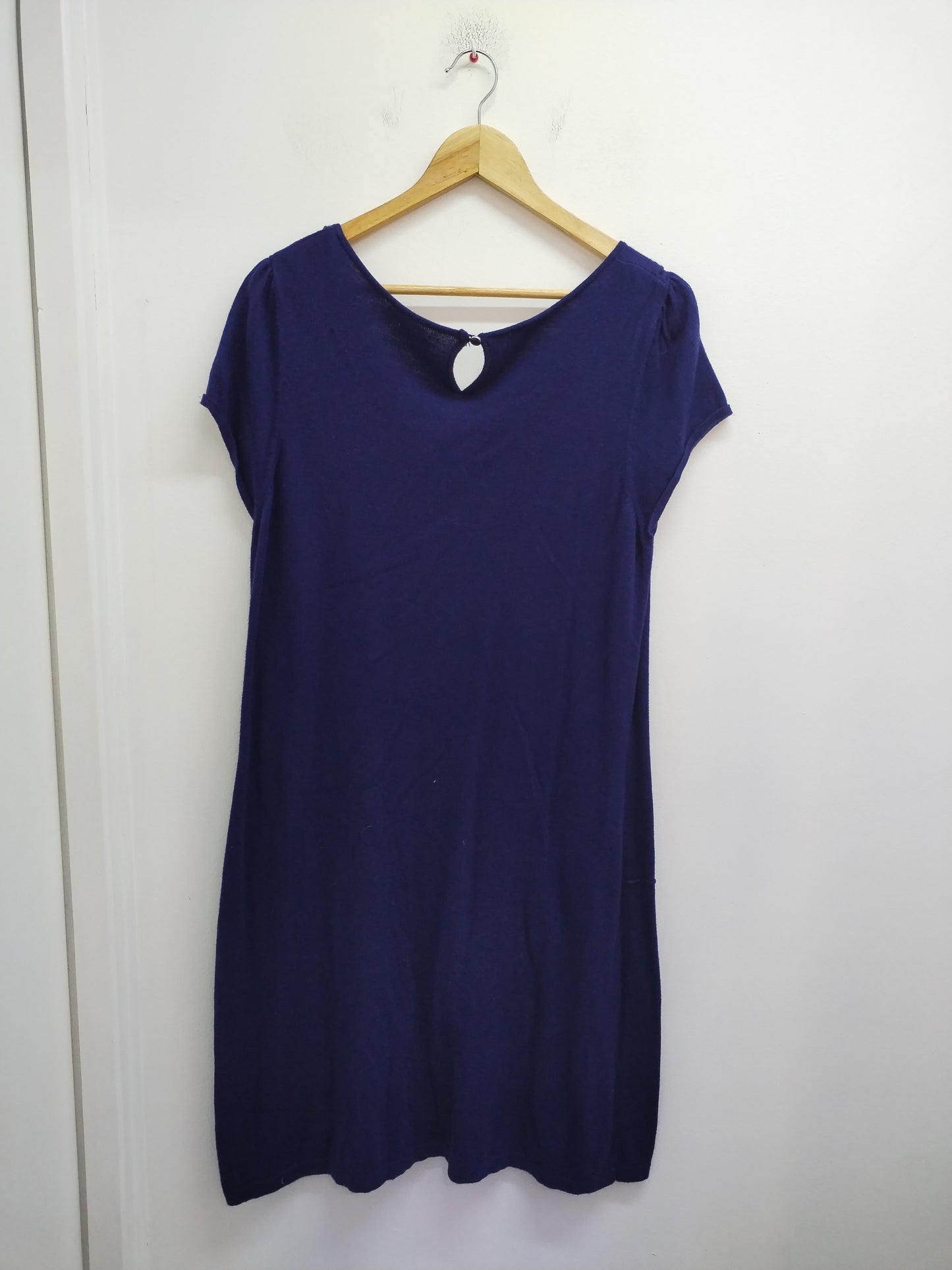 Robe pull manches courtes bleue foncée Taille L