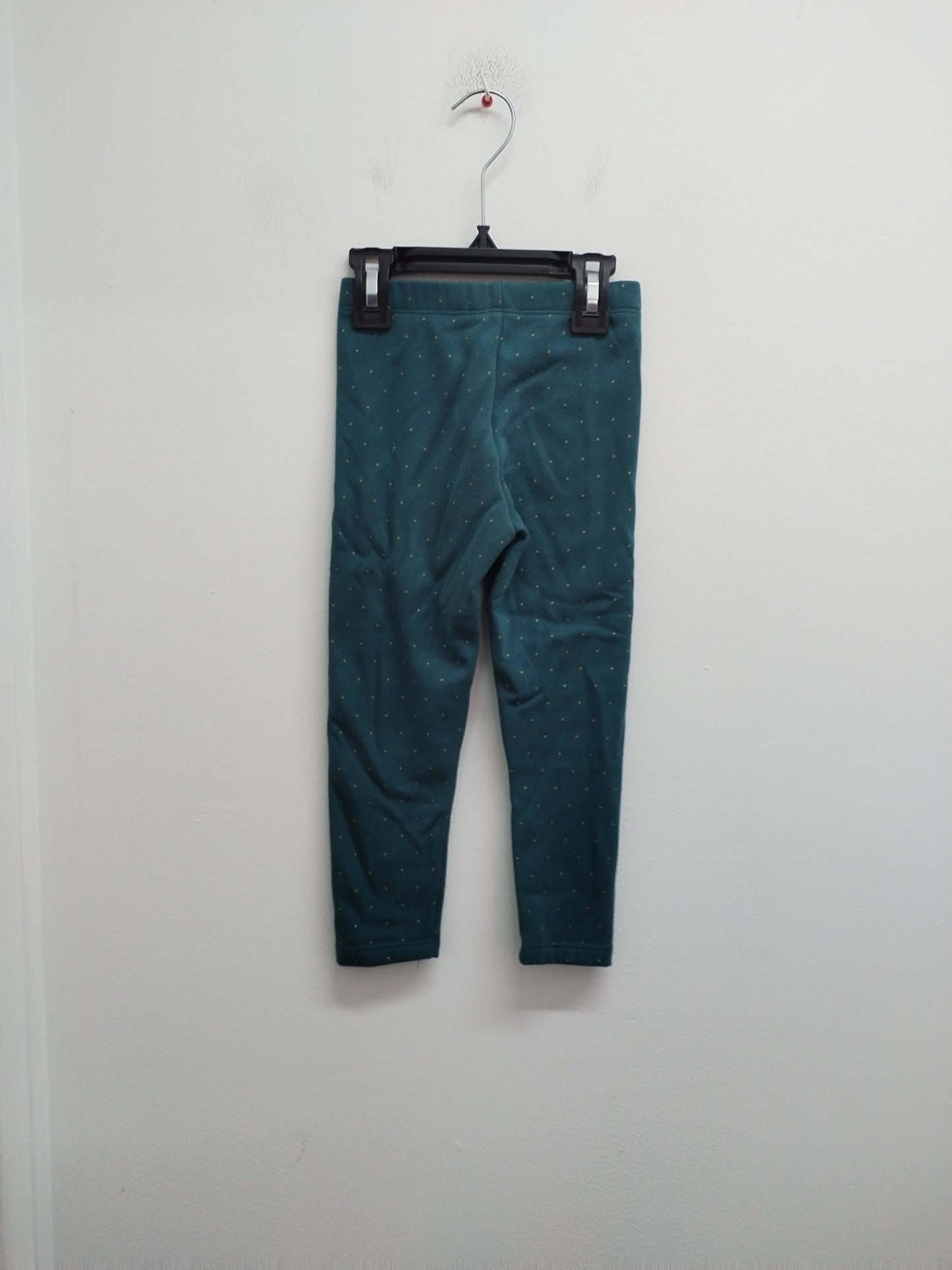 Pantalon doublé Kiabi vert à pois Taille 4 Ans