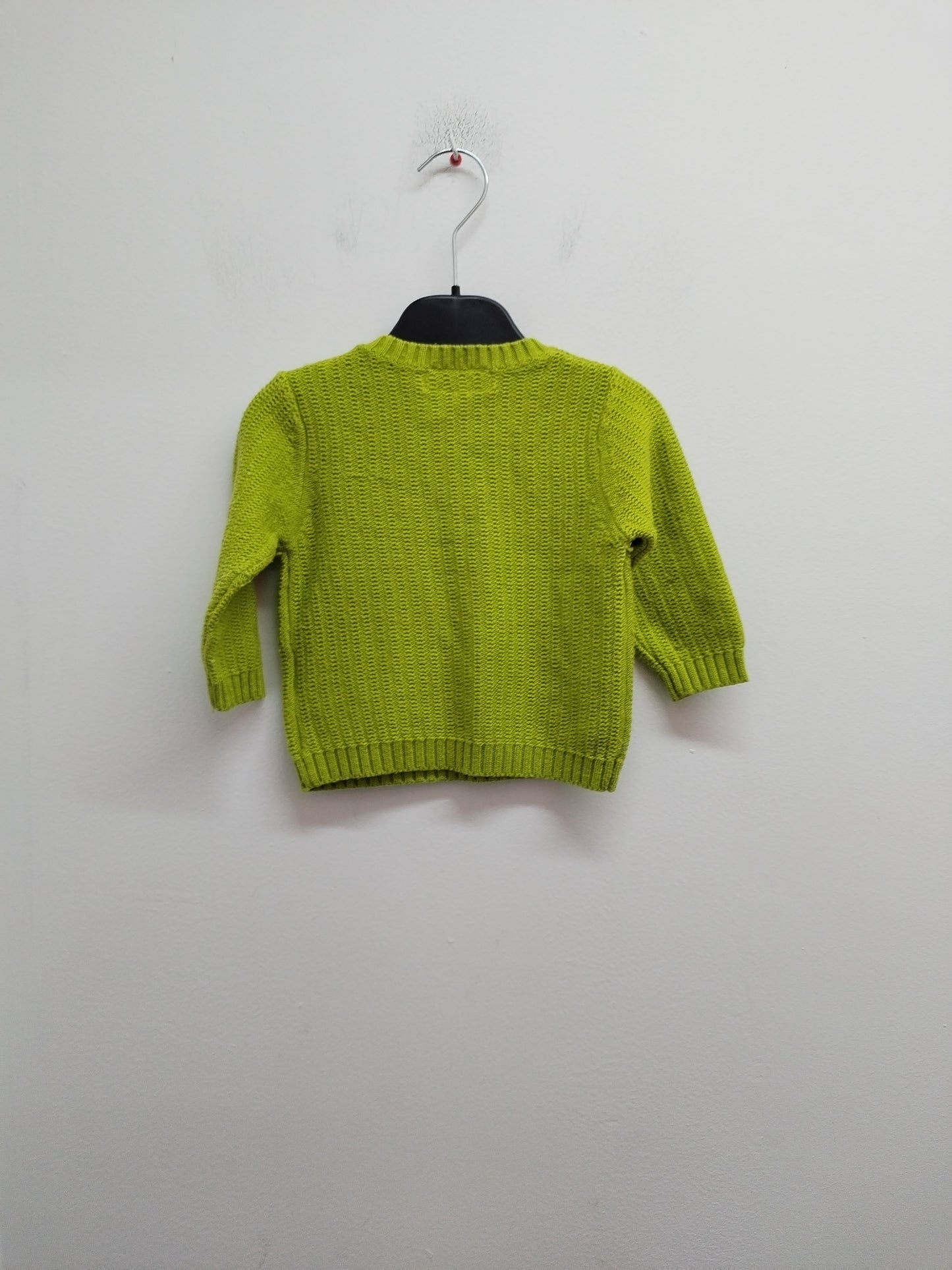 Pull en mailles La Compagnie des Petits vert avec broderie Taille 12 Mois