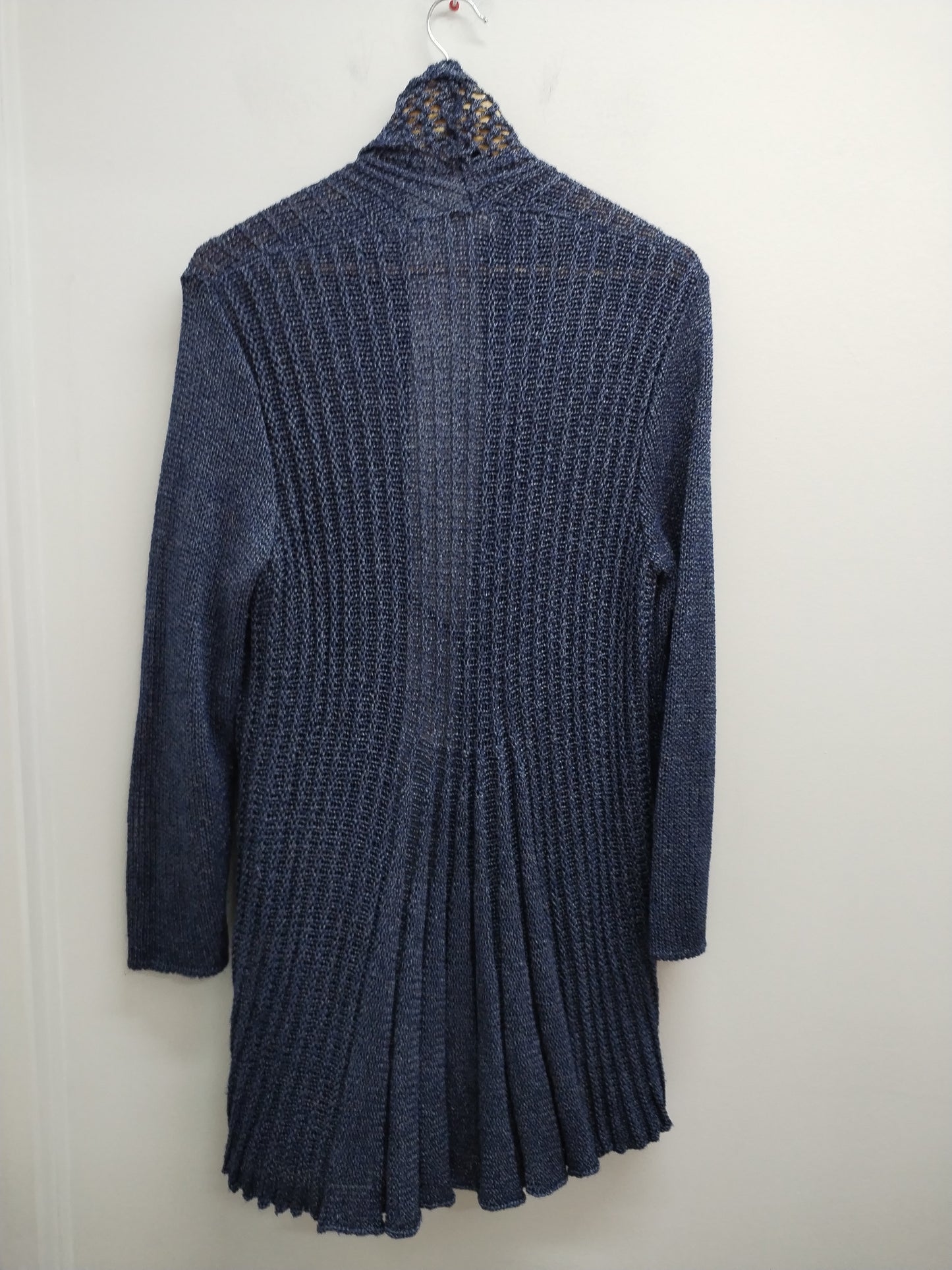 Gilet long en maille Zoja marine et argenté Taille XXL