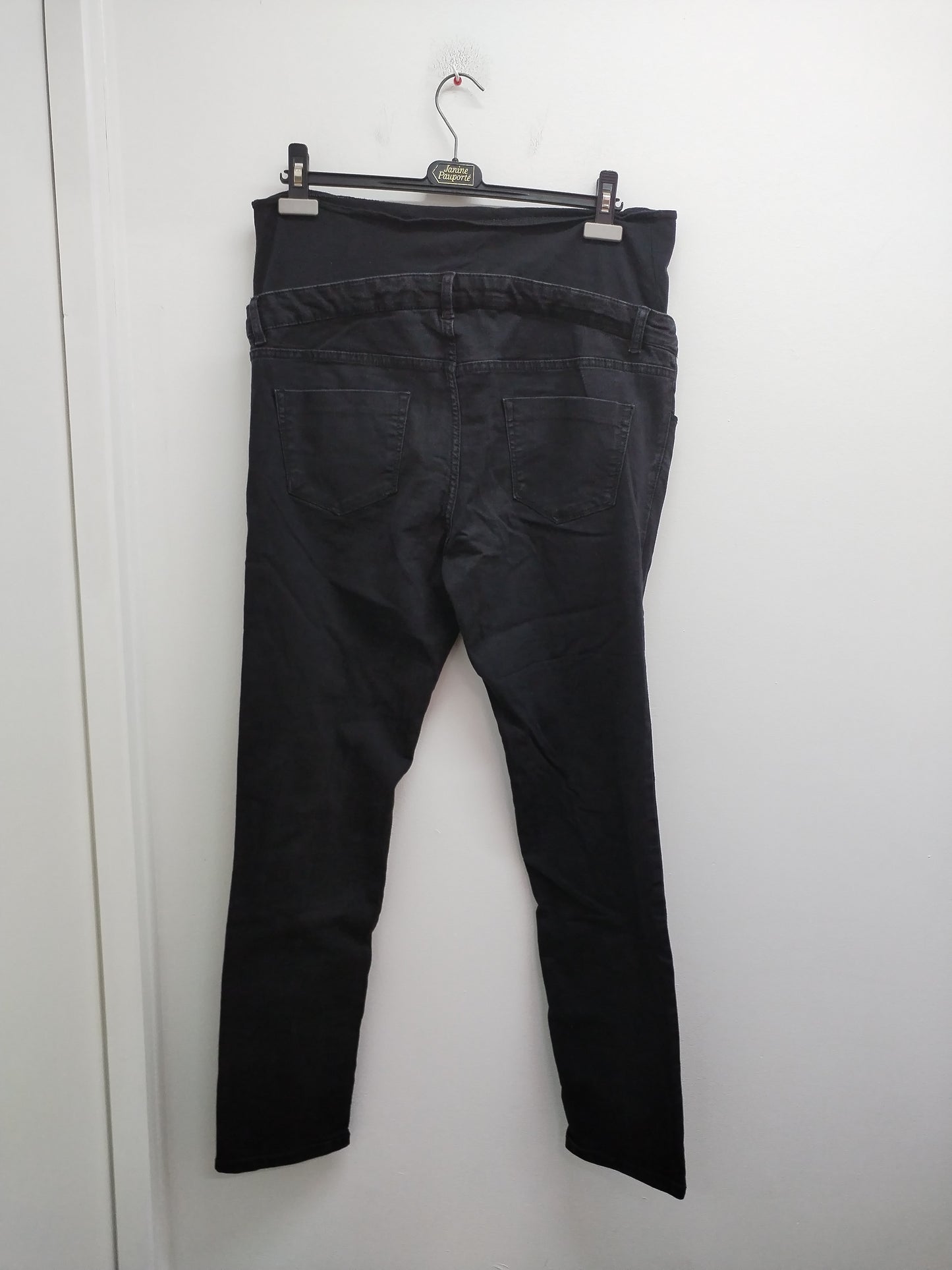 Jeans de grossesse avec bandeau Kiabi noir Taille 44