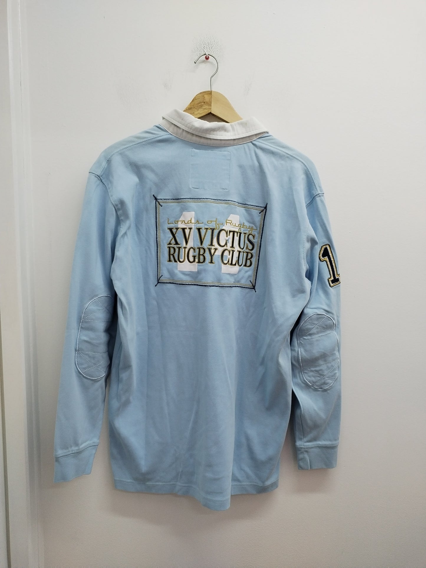 Polo manches longues Lords of Rugby bleu clair Taille L