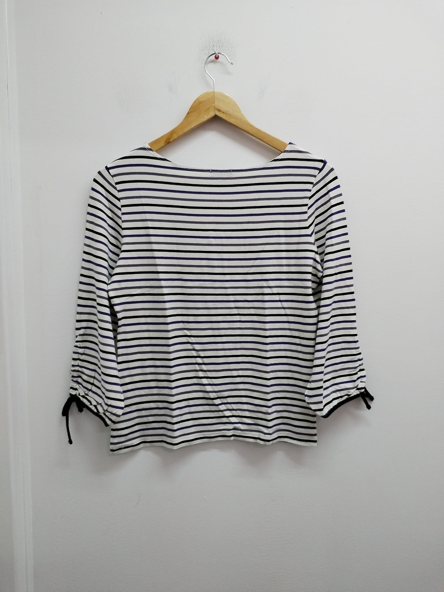 T-shirt manches 3/4 Autre Ton blanc rayé Taille M