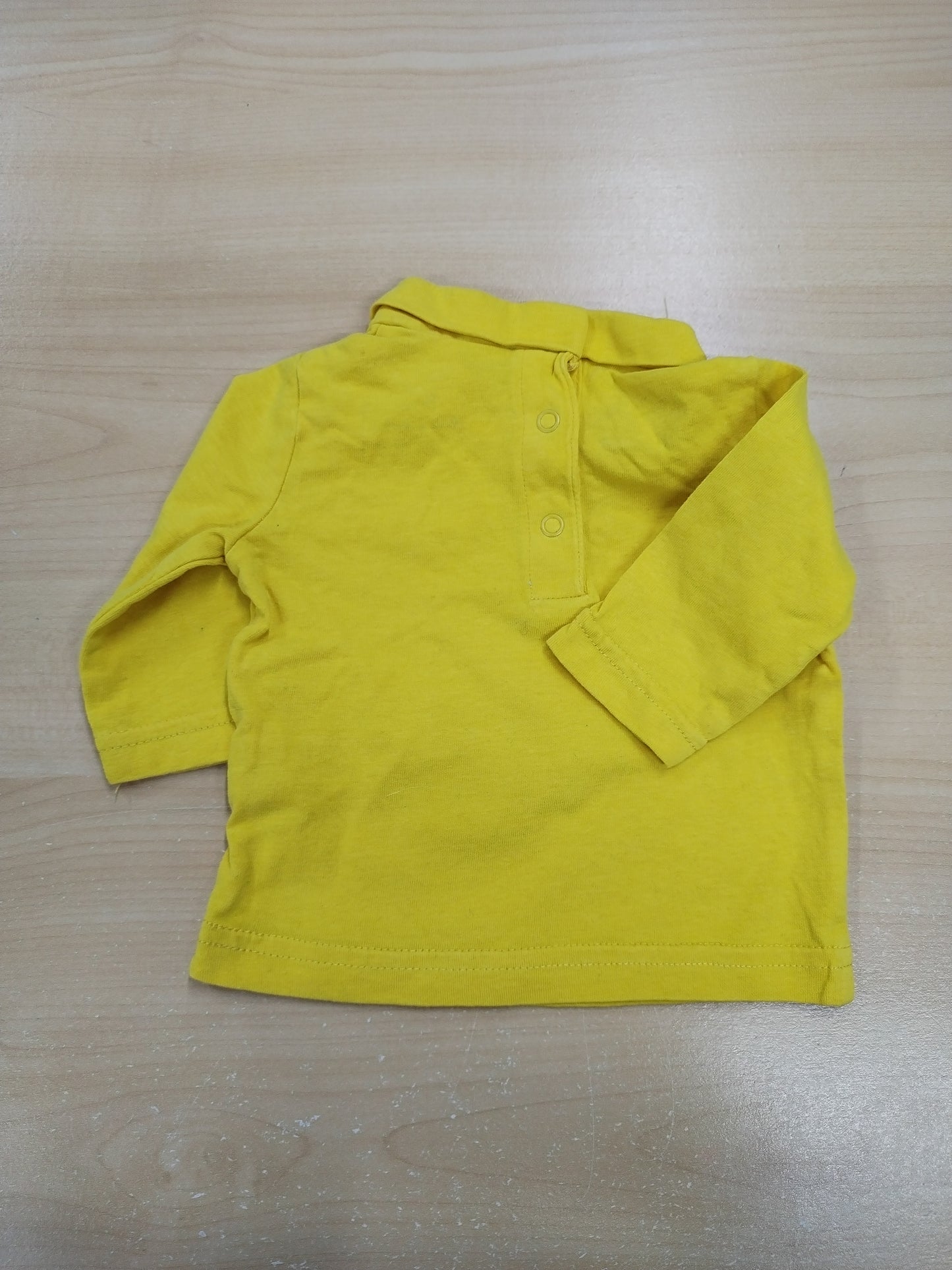 T-shirt manches longues Boîte à Malice jaune avec impression Taille 3 Mois