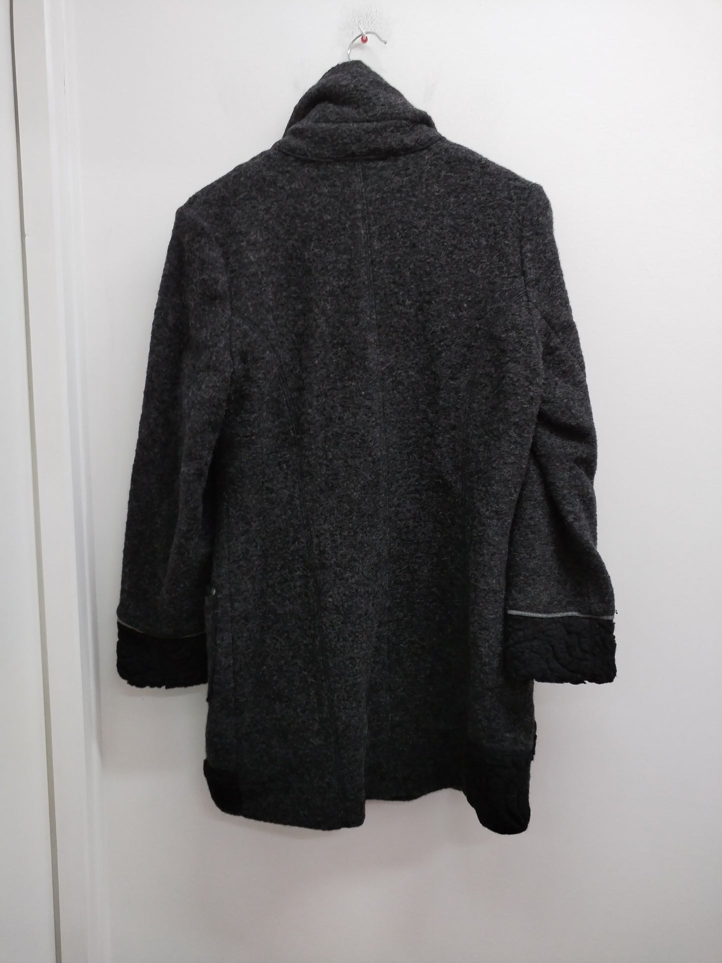 Veste longue d'hiver Guy Dubouis grise anthracite Taille 42