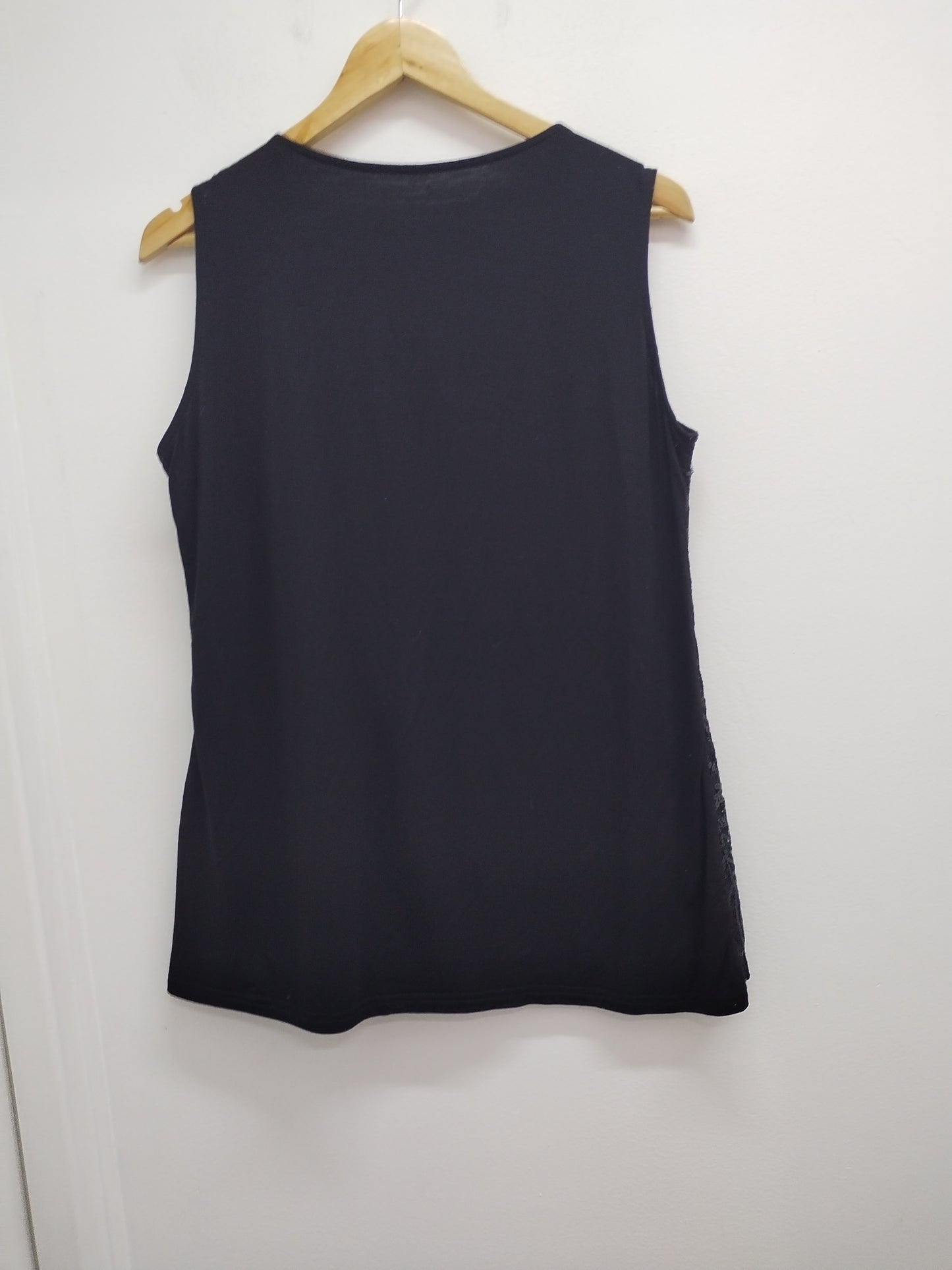 Débardeur noir avec sequins brillants Taille L