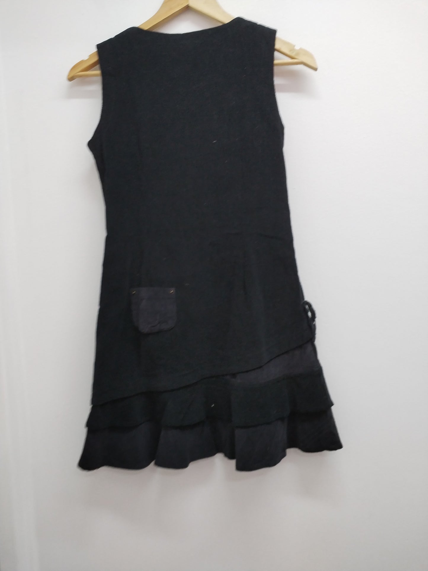 Robe sans manche Cache-Cache en velours noir Taille 36