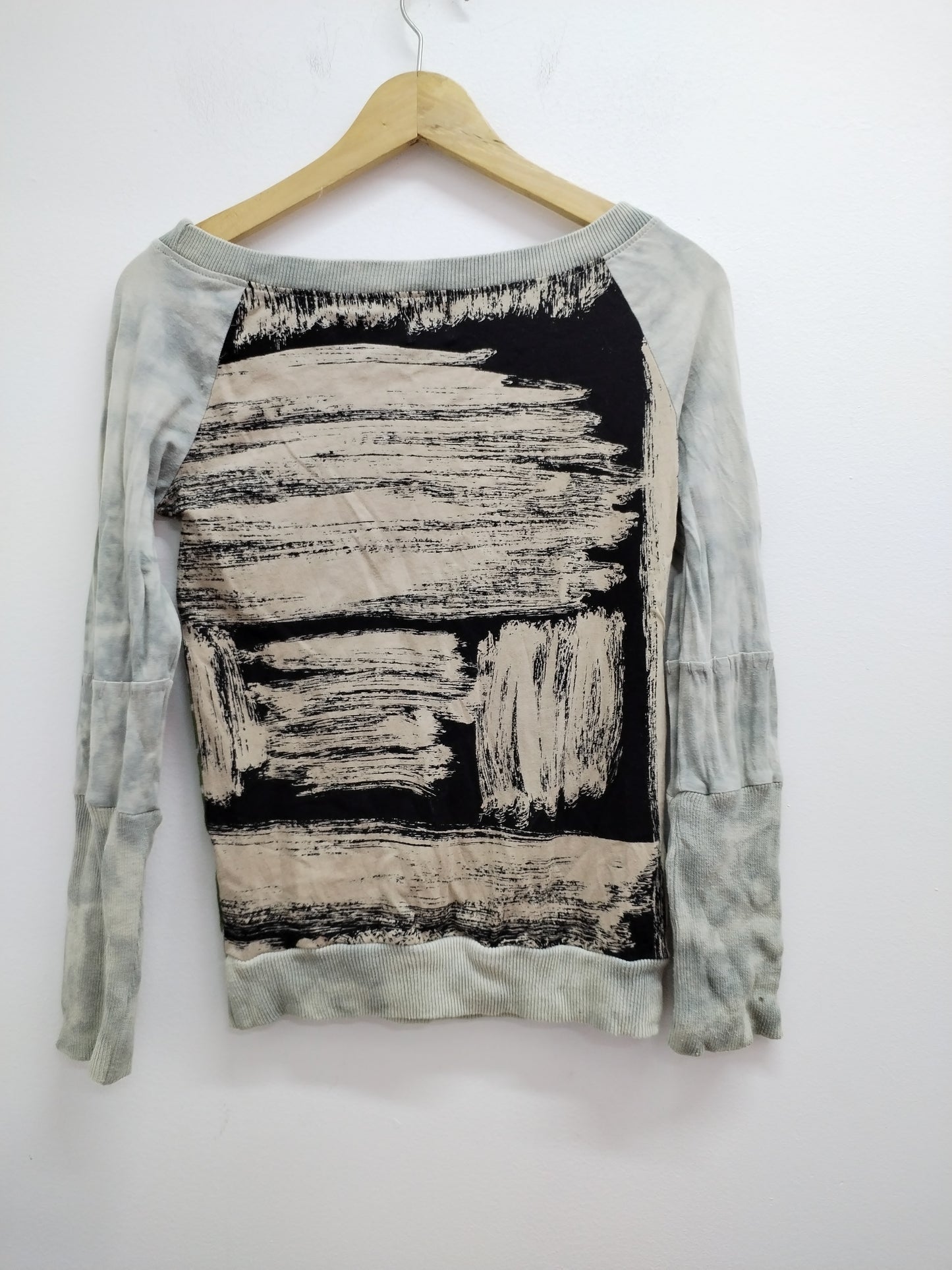 Pull fin Desigual beige à motifs Taille L