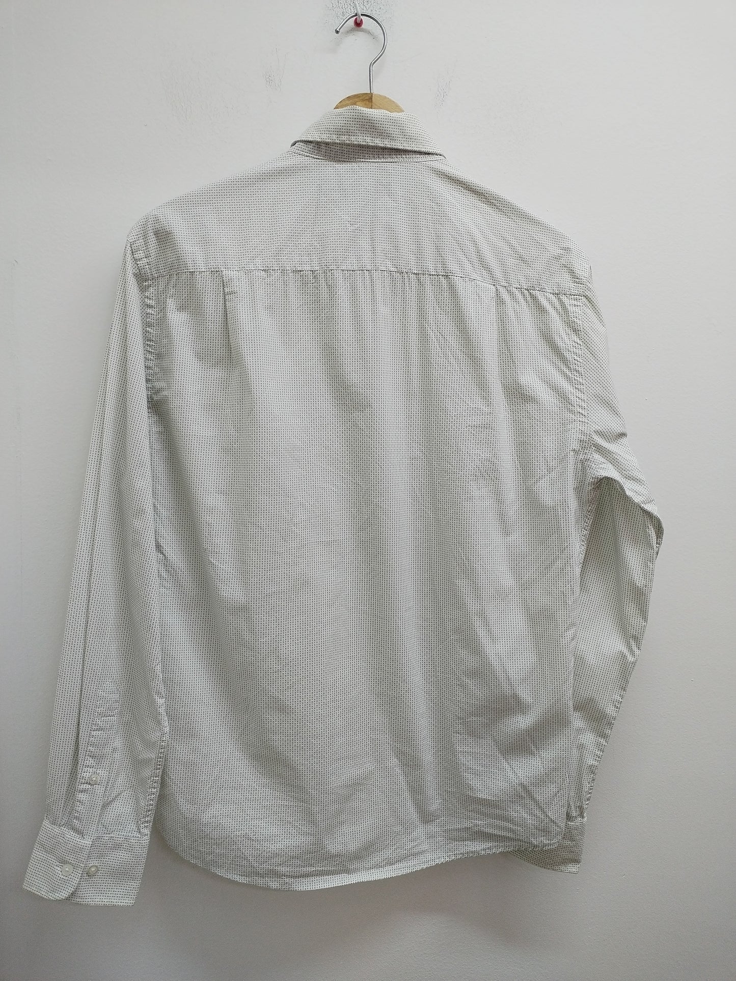 Chemise Mise au Green blanche à petits pois Taille S