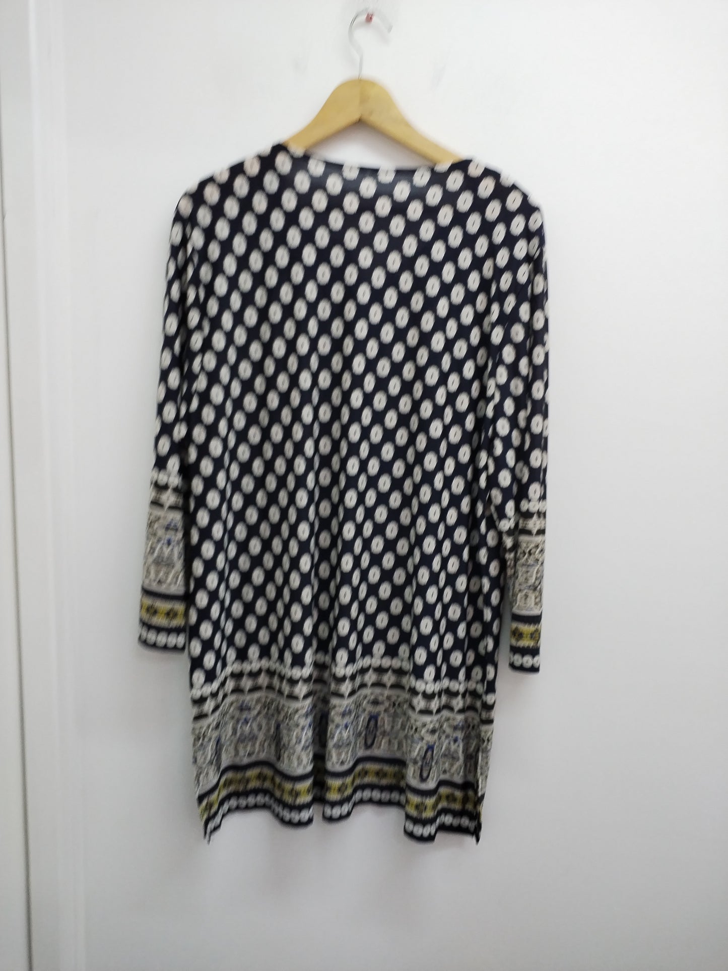 Robe tunique manches 3/4 marine imprimée Taille XL