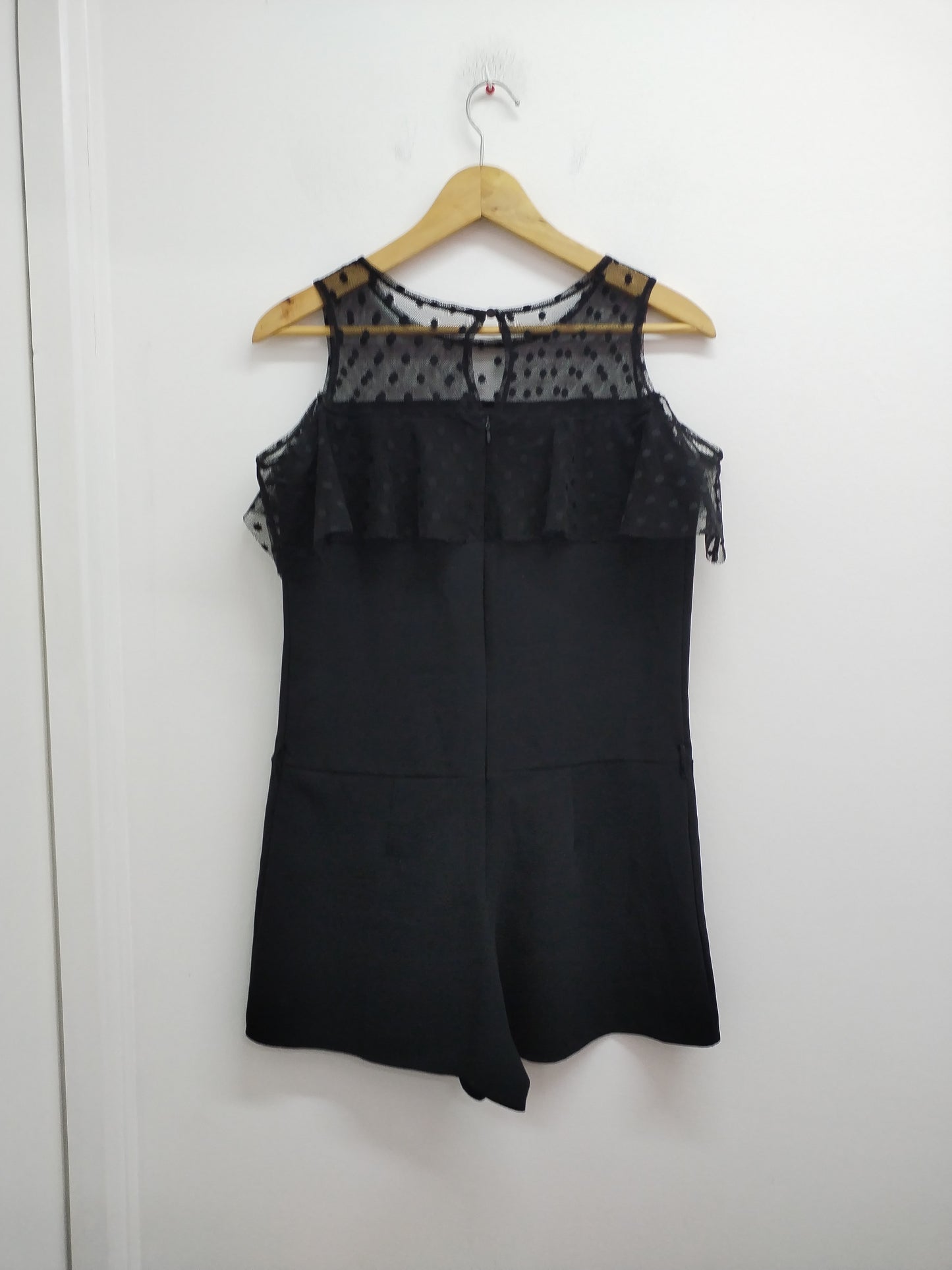 Combi-short noir avec dentelle Taille M