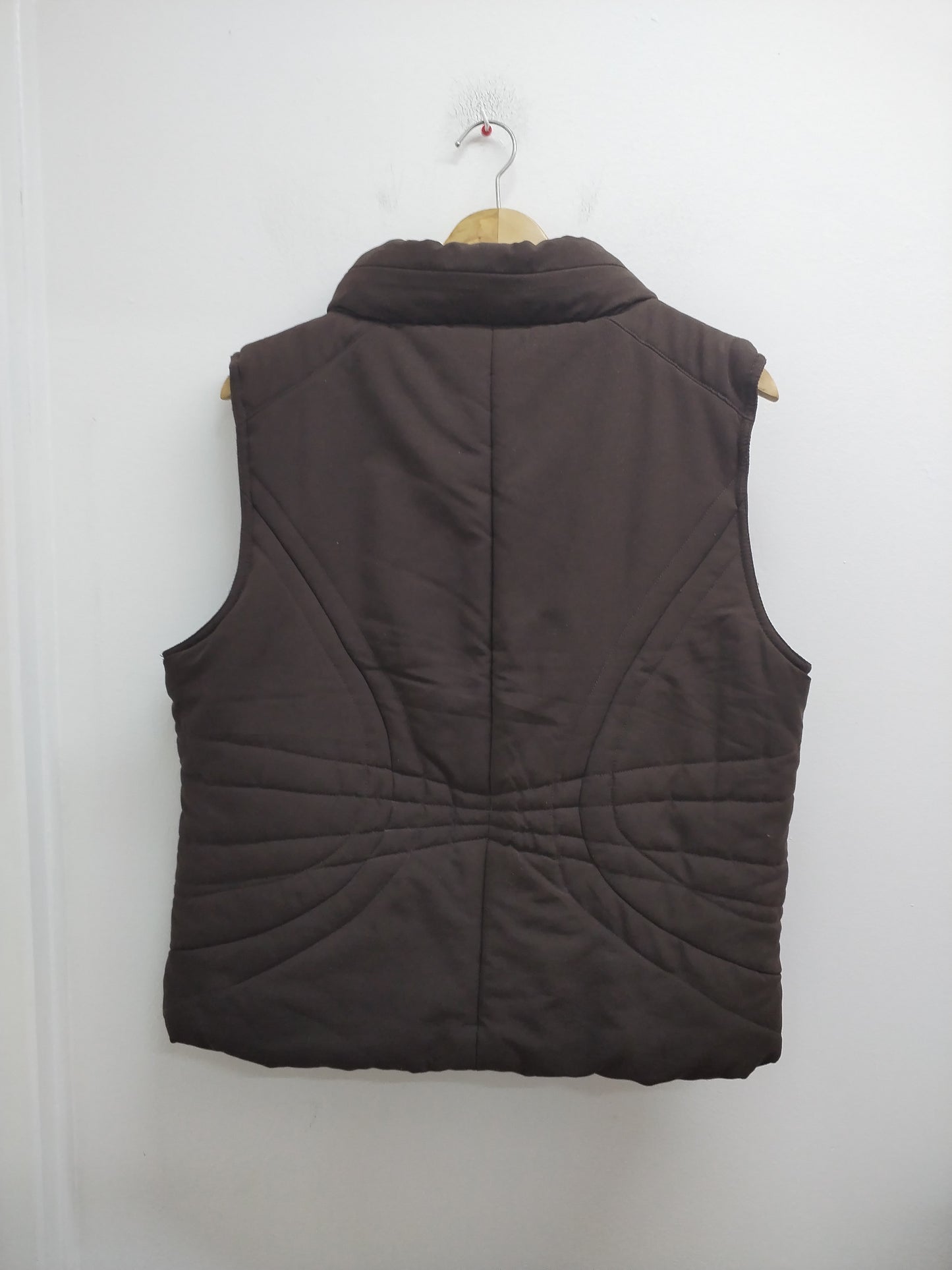 Doudoune sans manche Ici et Maintenant marron Taille L