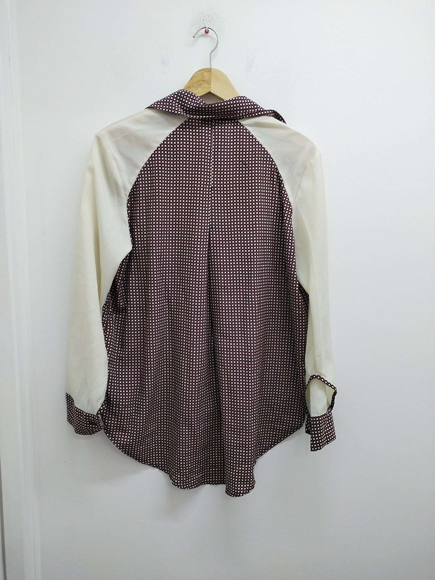 Chemise Kling beige, rouge et noire à carreaux Taille L