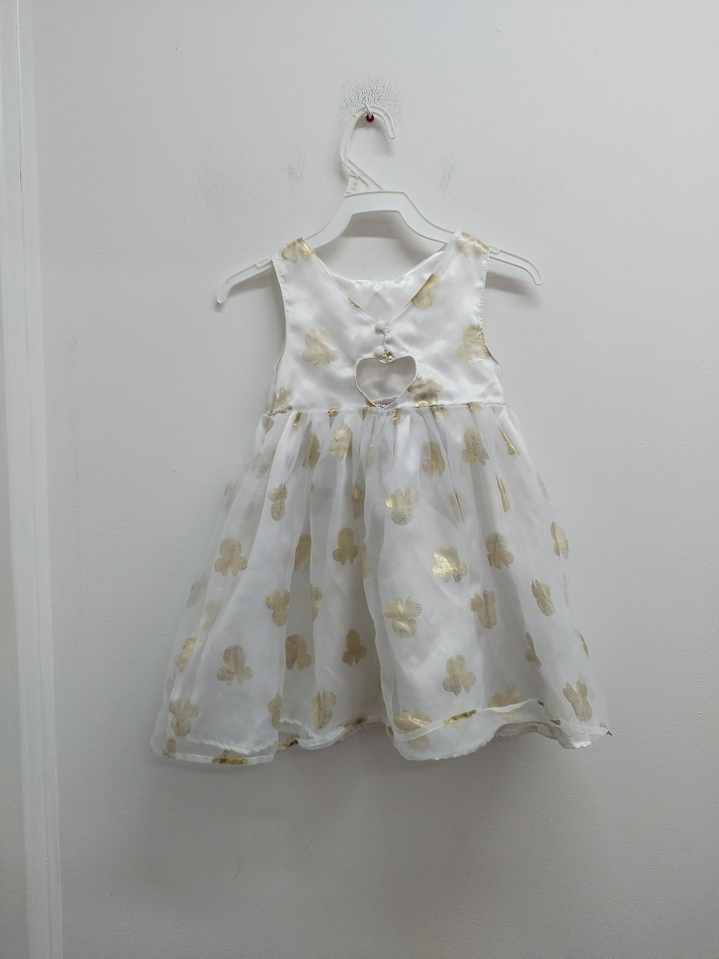 Robe sans manche Minnie Mouse blanche à motifs Taille 3 Ans