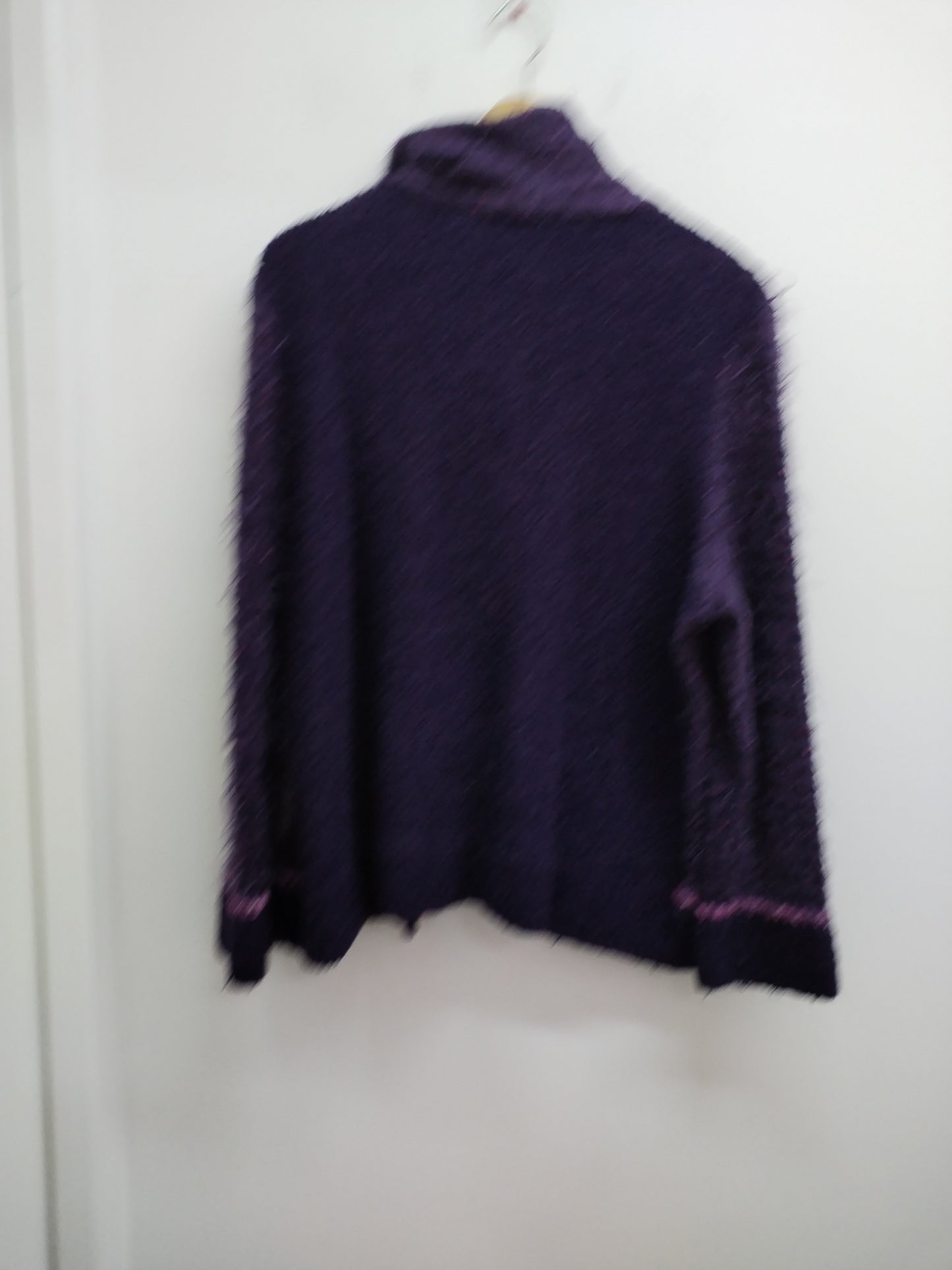 Veste maille bouclette Scottage violette Taille L