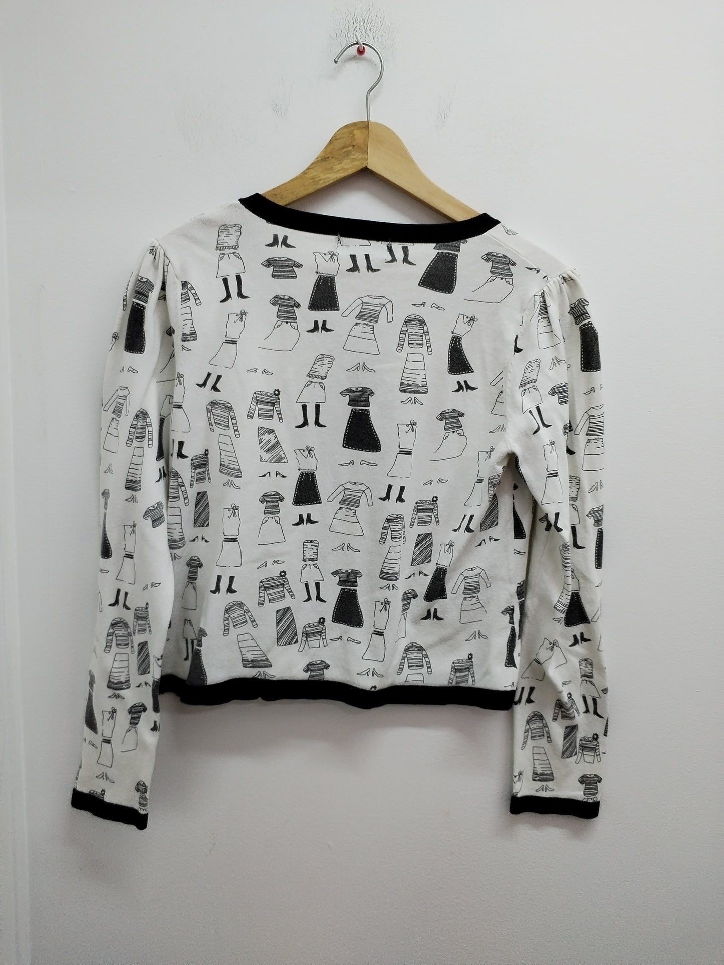 Gilet court Cache-Cache blanc avec impression et perles Taille S